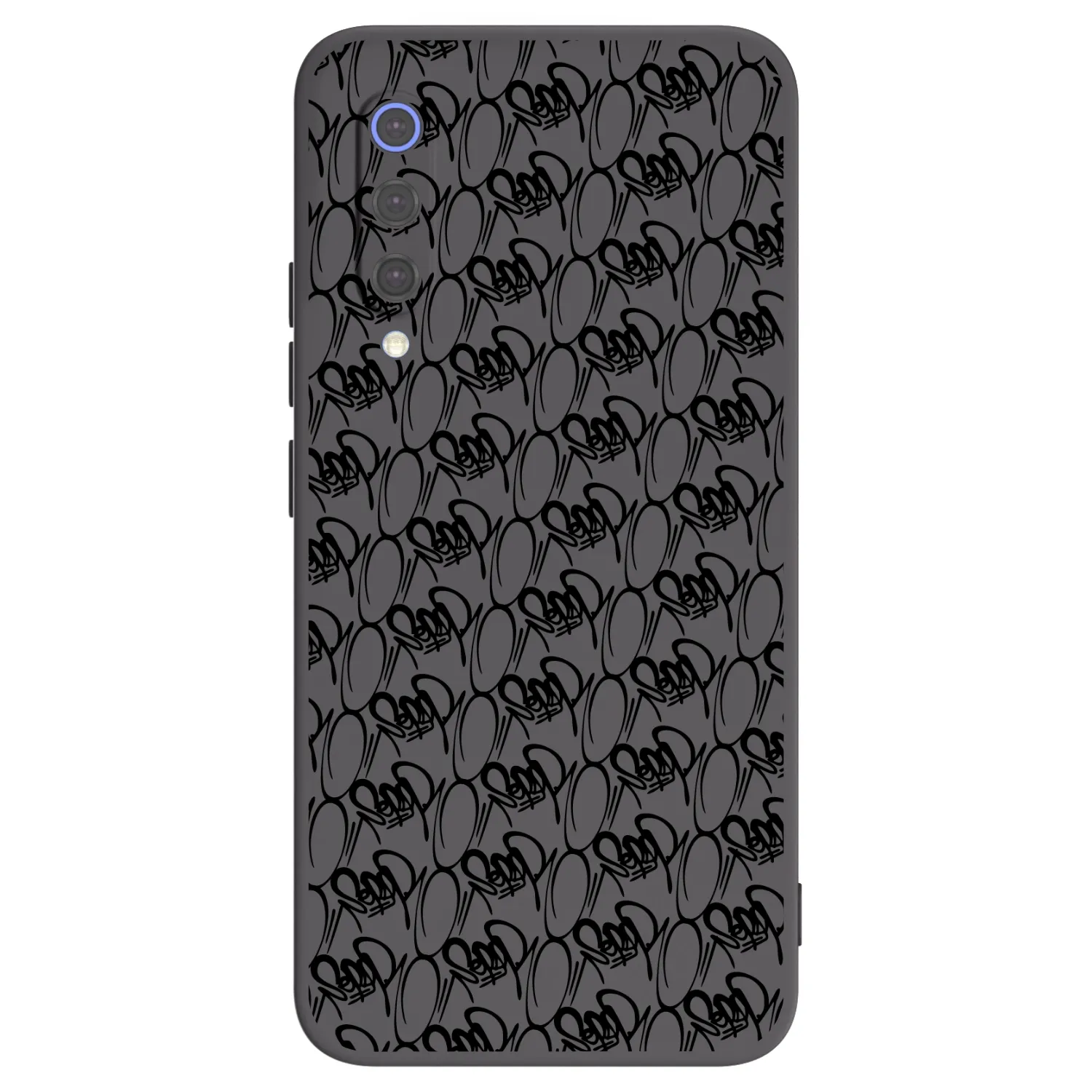 Picasee silikónový čierny obal pre Xiaomi Mi 9 SE - Separ - Black On Black 2