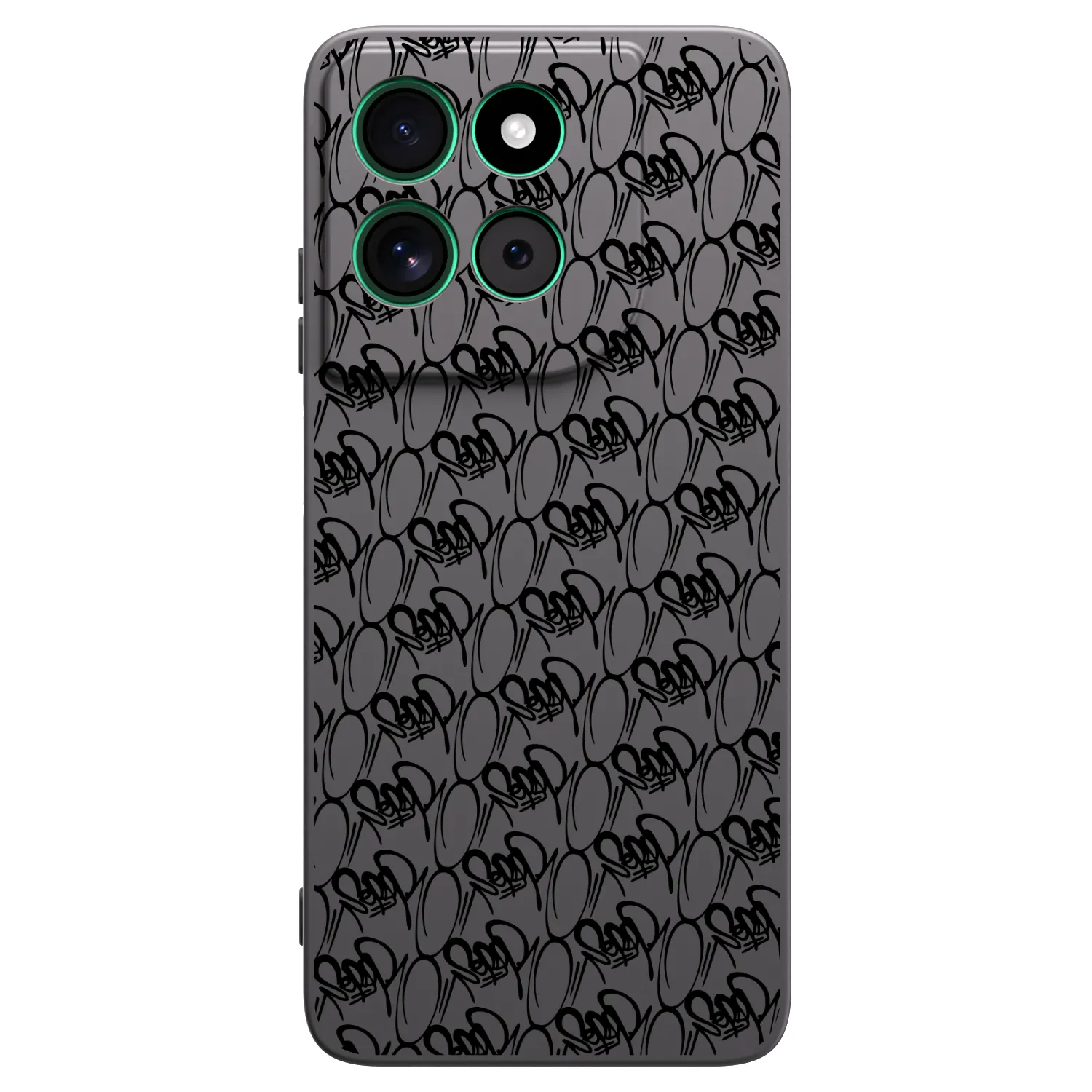 Picasee silikónový čierny obal pre Motorola Moto G57 Power - Separ - Black On Black 2