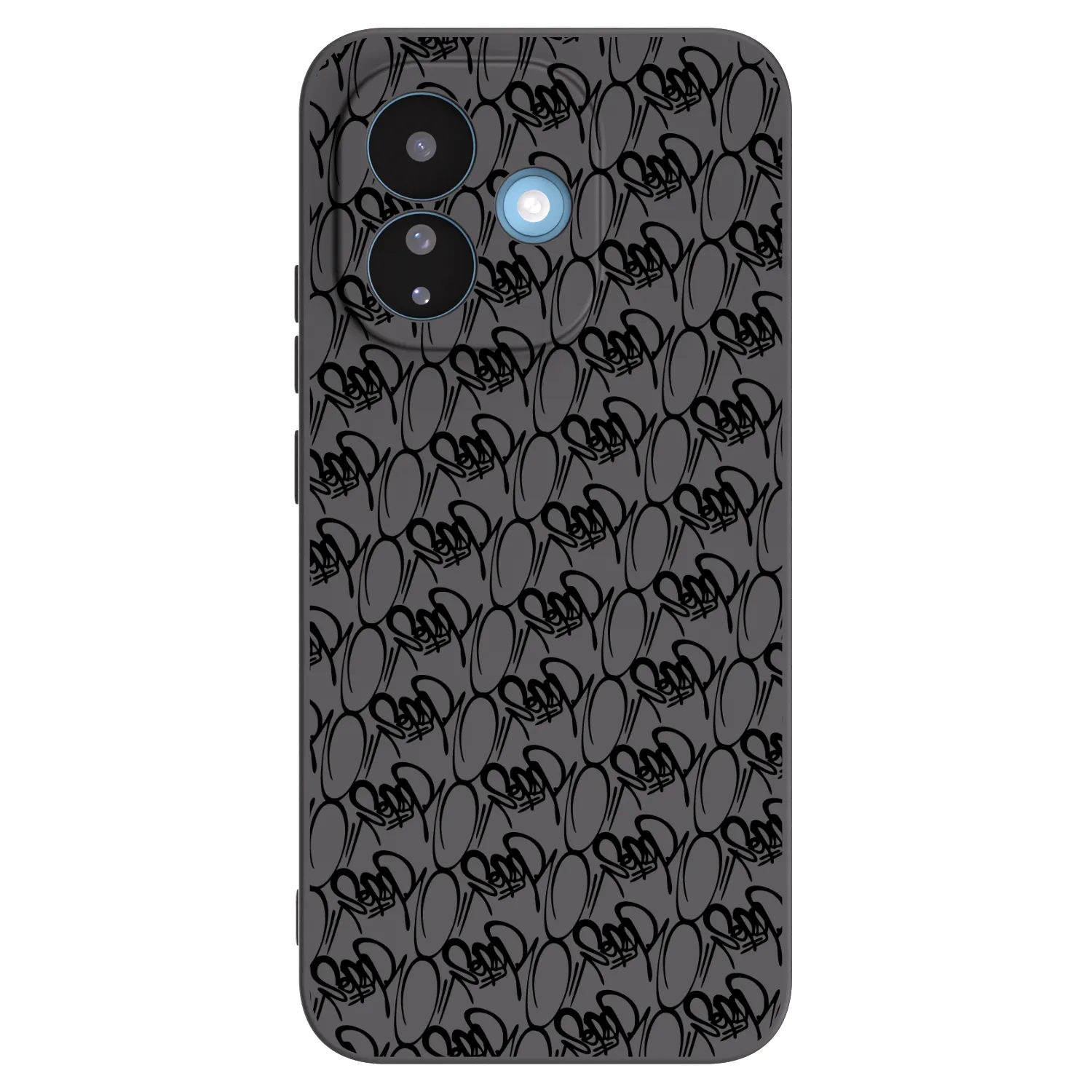 Picasee silikónový čierny obal pre Xiaomi Redmi Note 17 Pro 5G - Separ - Black On Black 2