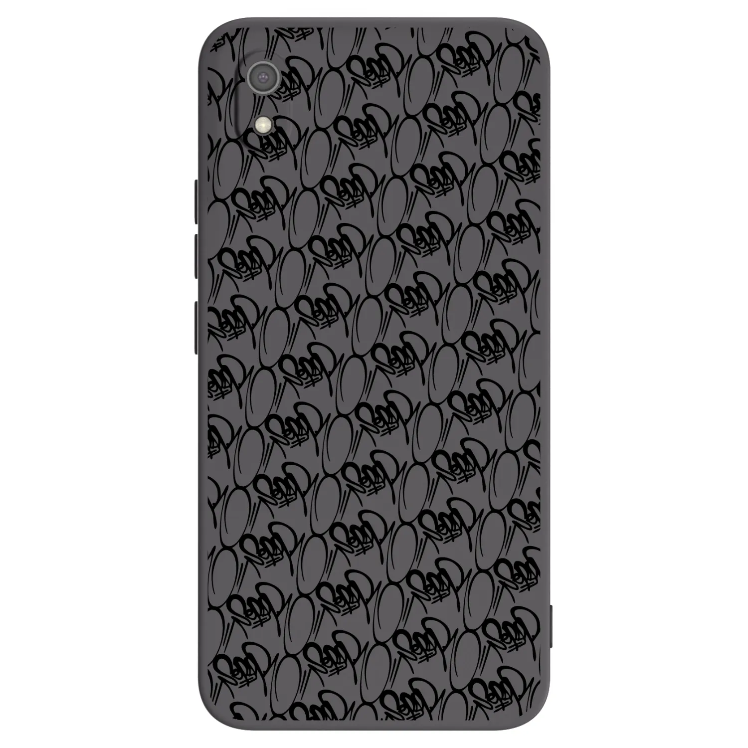Picasee silikónový čierny obal pre Xiaomi Redmi 7A - Separ - Black On Black 2
