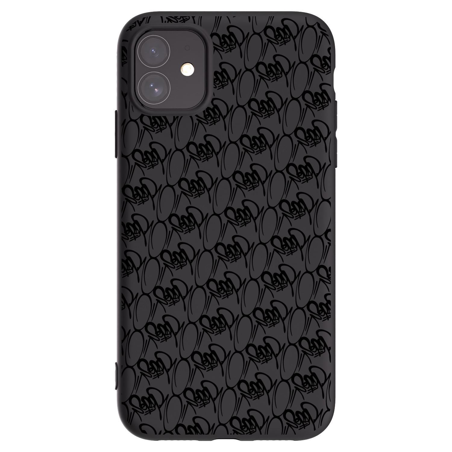 Picasee silikónový čierny obal pre Apple iPhone 11 - Separ - Black On Black 2