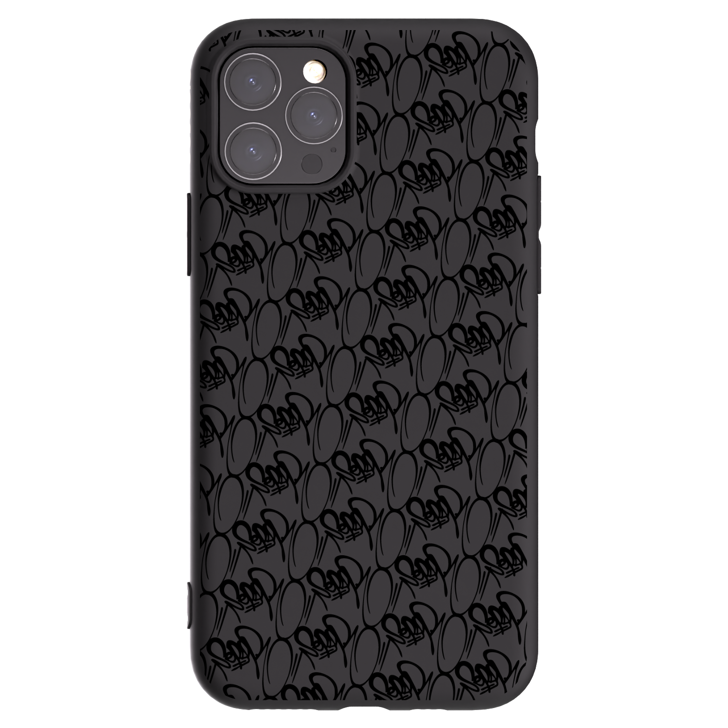 Picasee silikónový čierny obal pre Apple iPhone 11 Pro - Separ - Black On Black 2