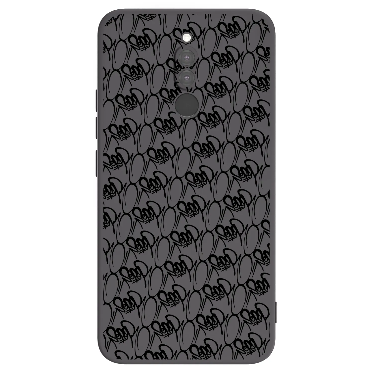 Picasee silikónový čierny obal pre Xiaomi Redmi 8 - Separ - Black On Black 2