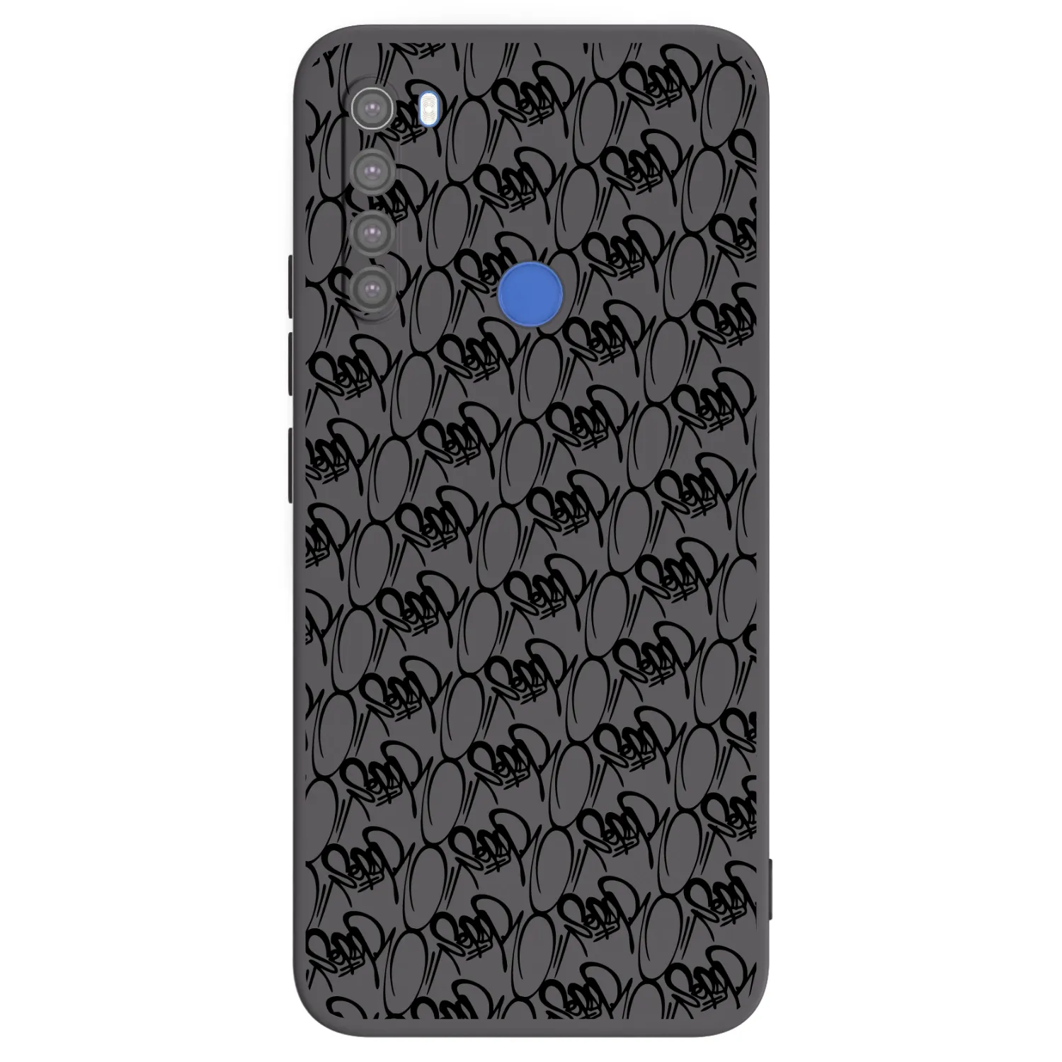 Picasee silikónový čierny obal pre Xiaomi Redmi Note 8T - Separ - Black On Black 2