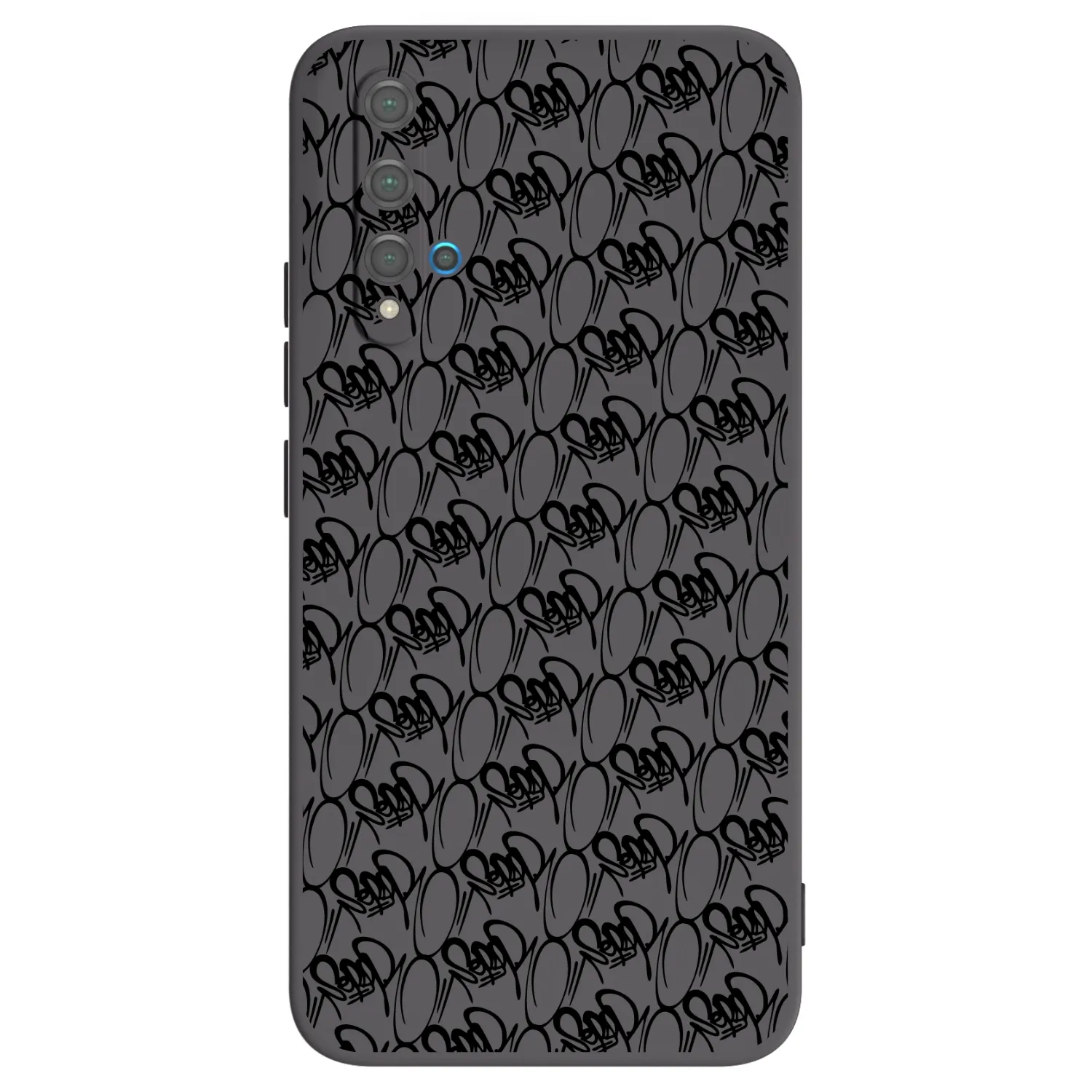 Picasee silikónový čierny obal pre Huawei Nova 5T - Separ - Black On Black 2