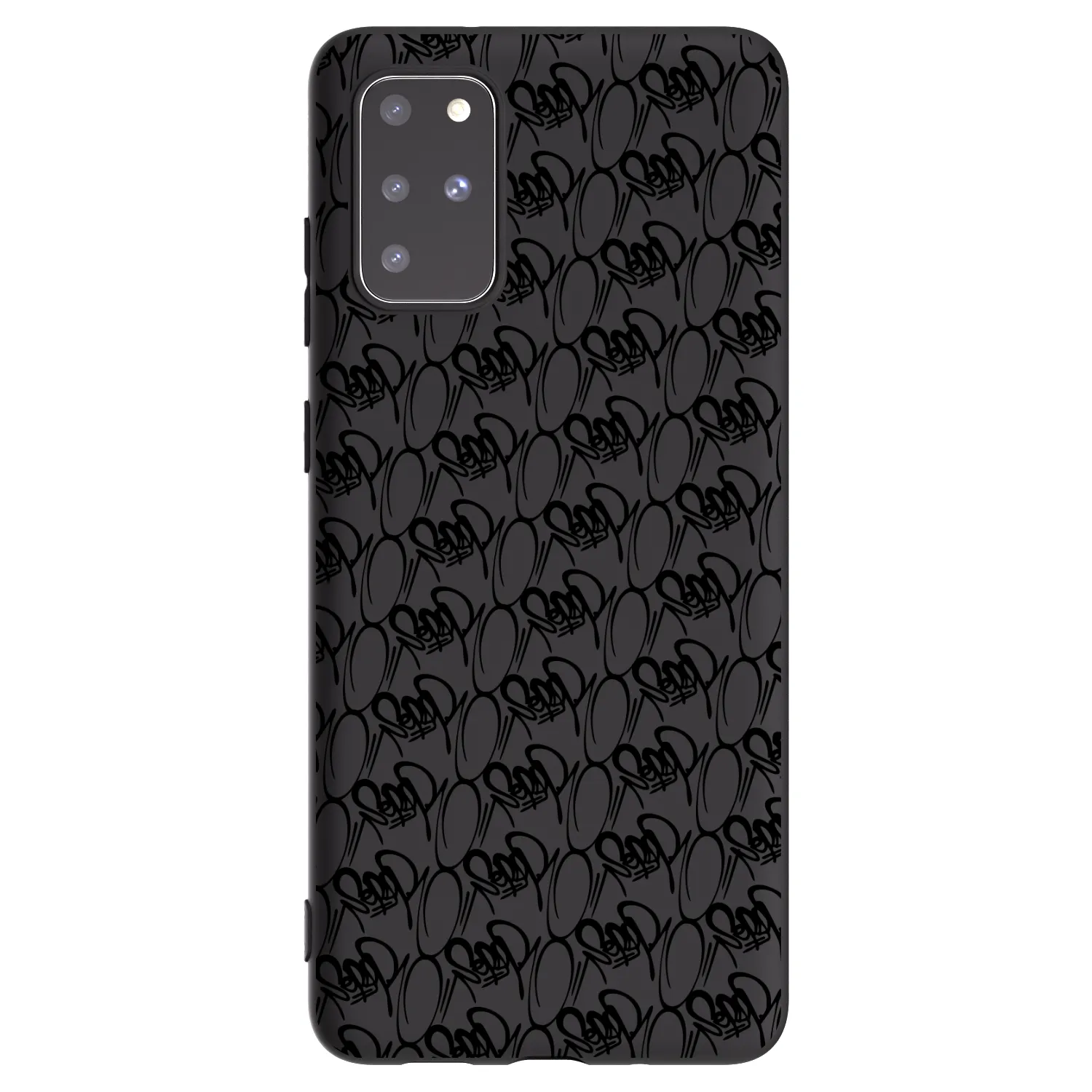Picasee silikónový čierny obal pre Samsung Galaxy S20+ G985F - Separ - Black On Black 2