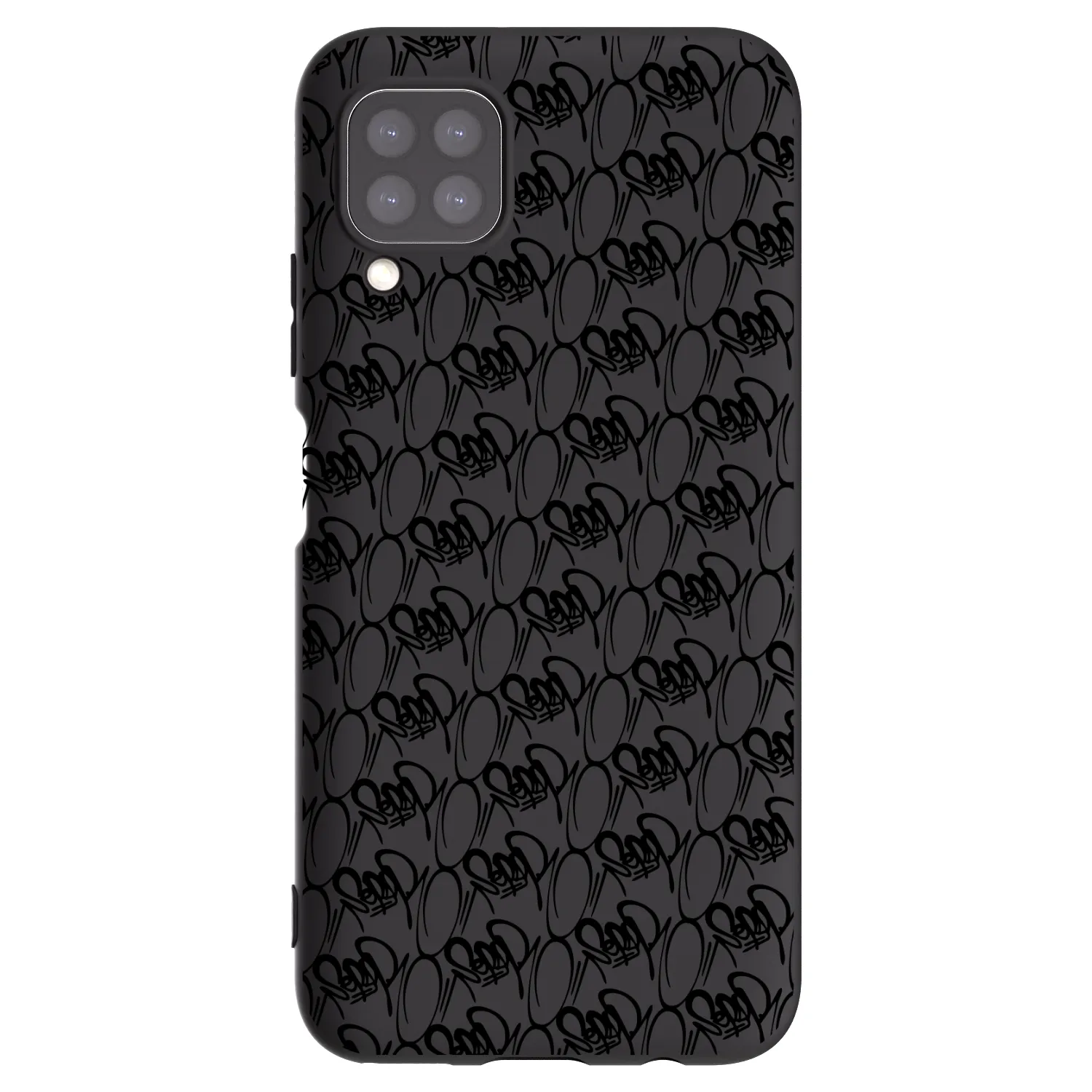 Picasee silikónový čierny obal pre Huawei P40 Lite - Separ - Black On Black 2