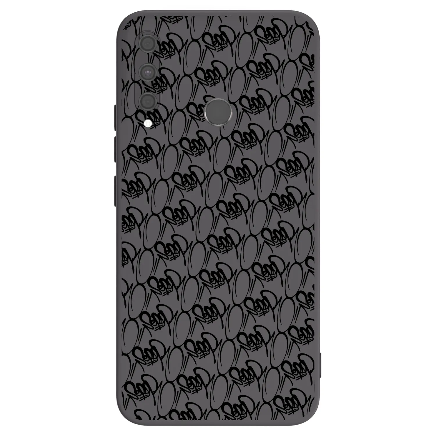 Picasee silikónový čierny obal pre Huawei P40 Lite E - Separ - Black On Black 2