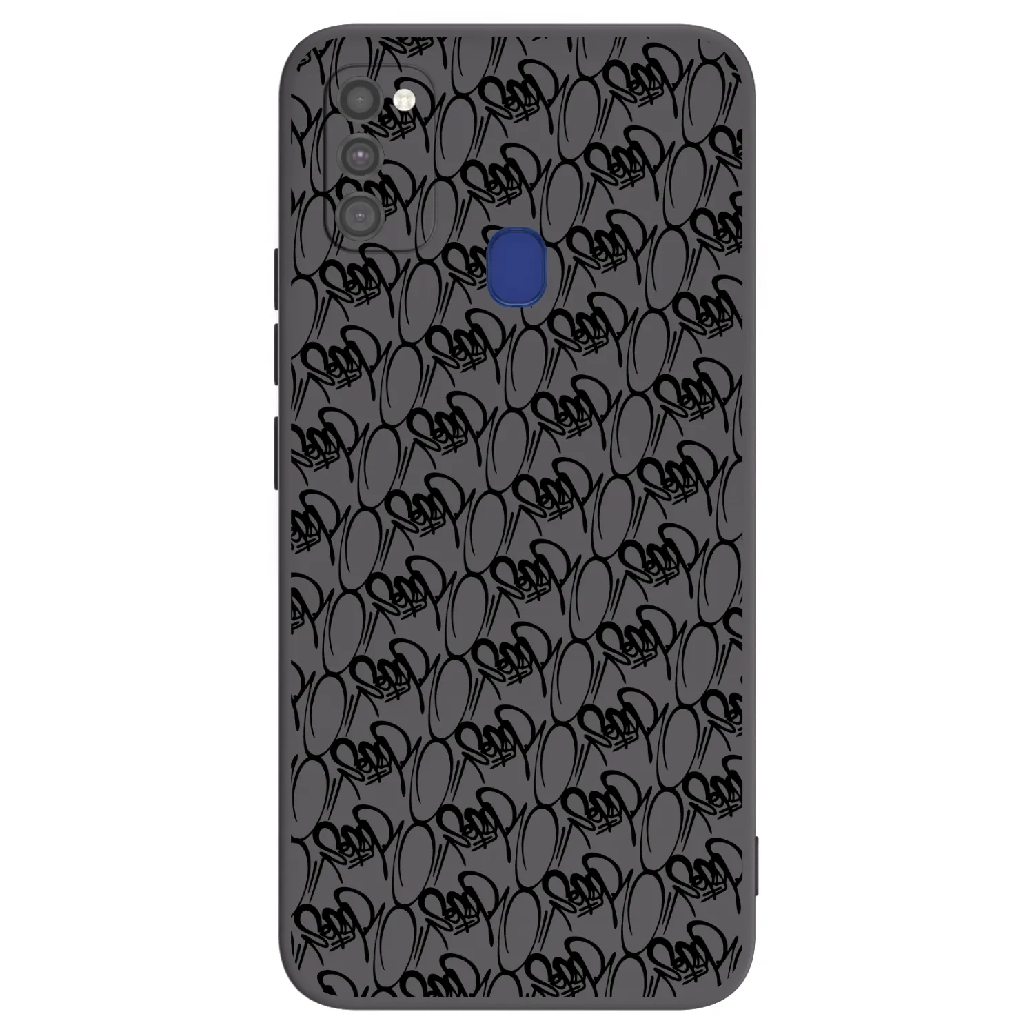 Picasee silikónový čierny obal pre Samsung Galaxy M21 M215F - Separ - Black On Black 2
