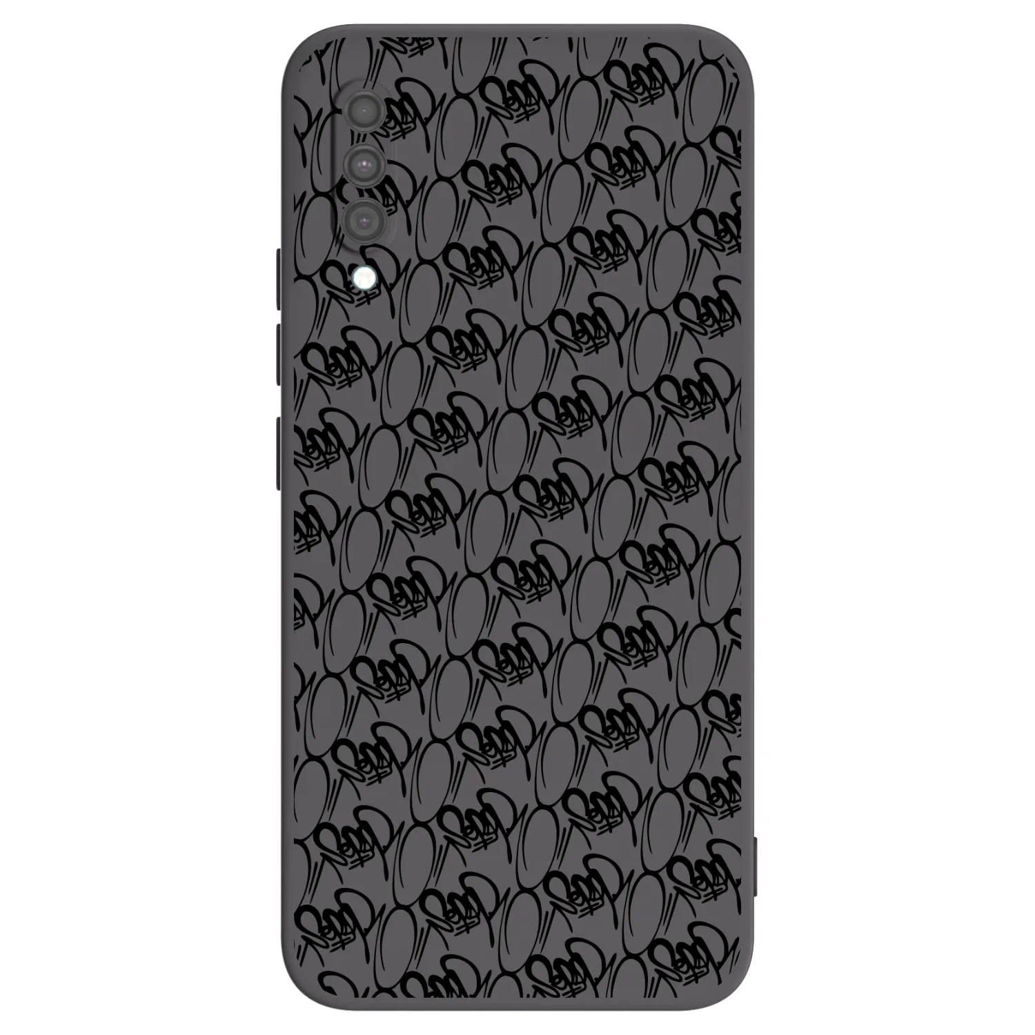 Picasee silikónový čierny obal pre Samsung Galaxy A30s A307F - Separ - Black On Black 2
