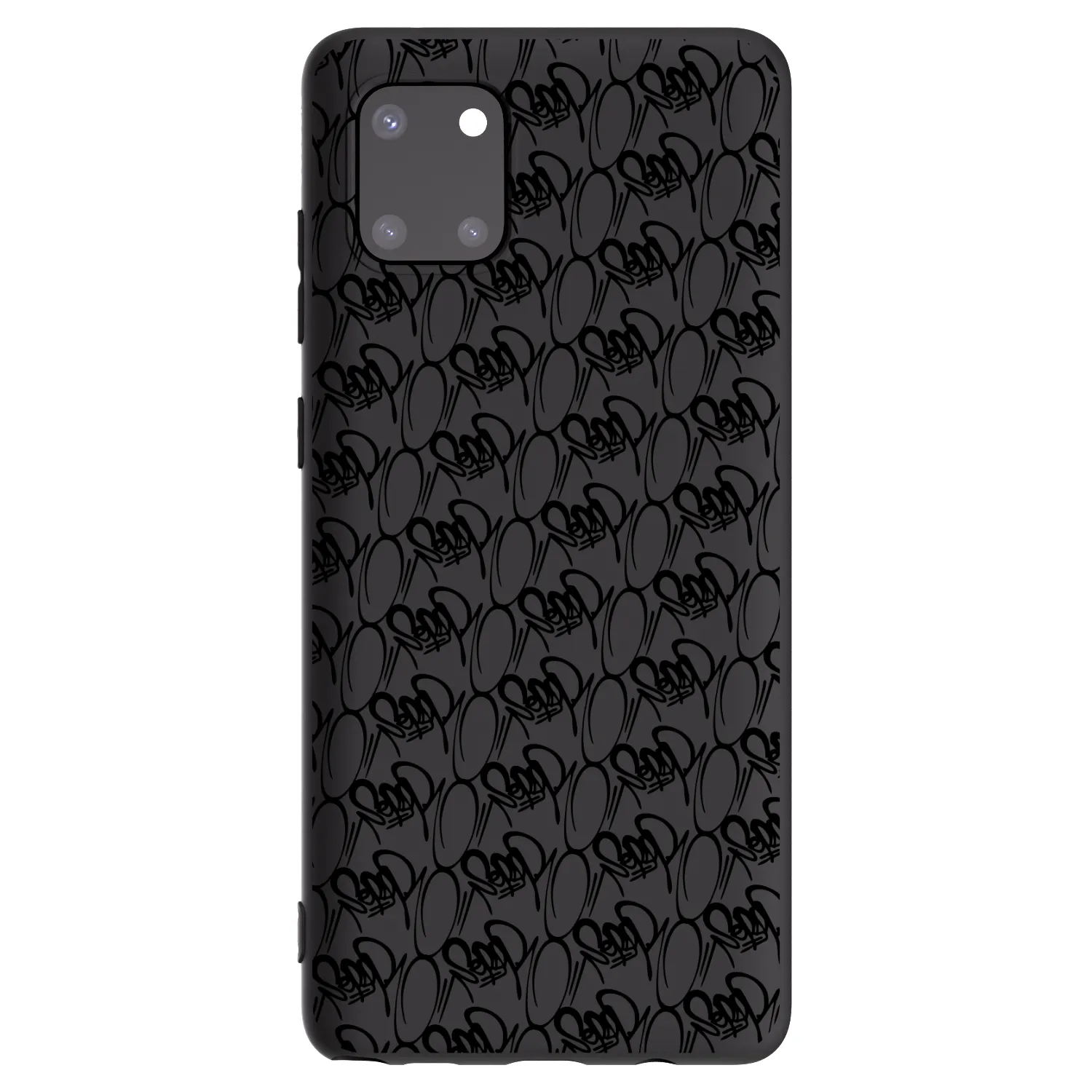 Picasee silikónový čierny obal pre Samsung Galaxy Note 10 Lite N770F - Separ - Black On Black 2