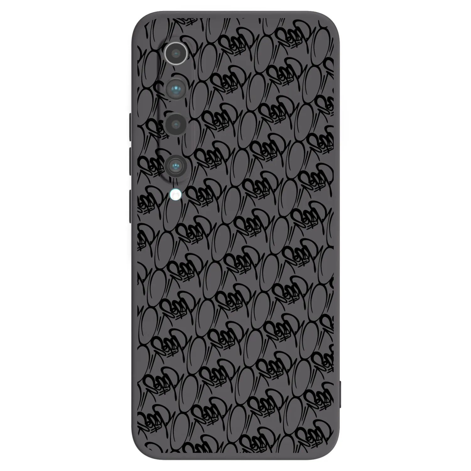 Picasee silikónový čierny obal pre Xiaomi Mi 10 - Separ - Black On Black 2