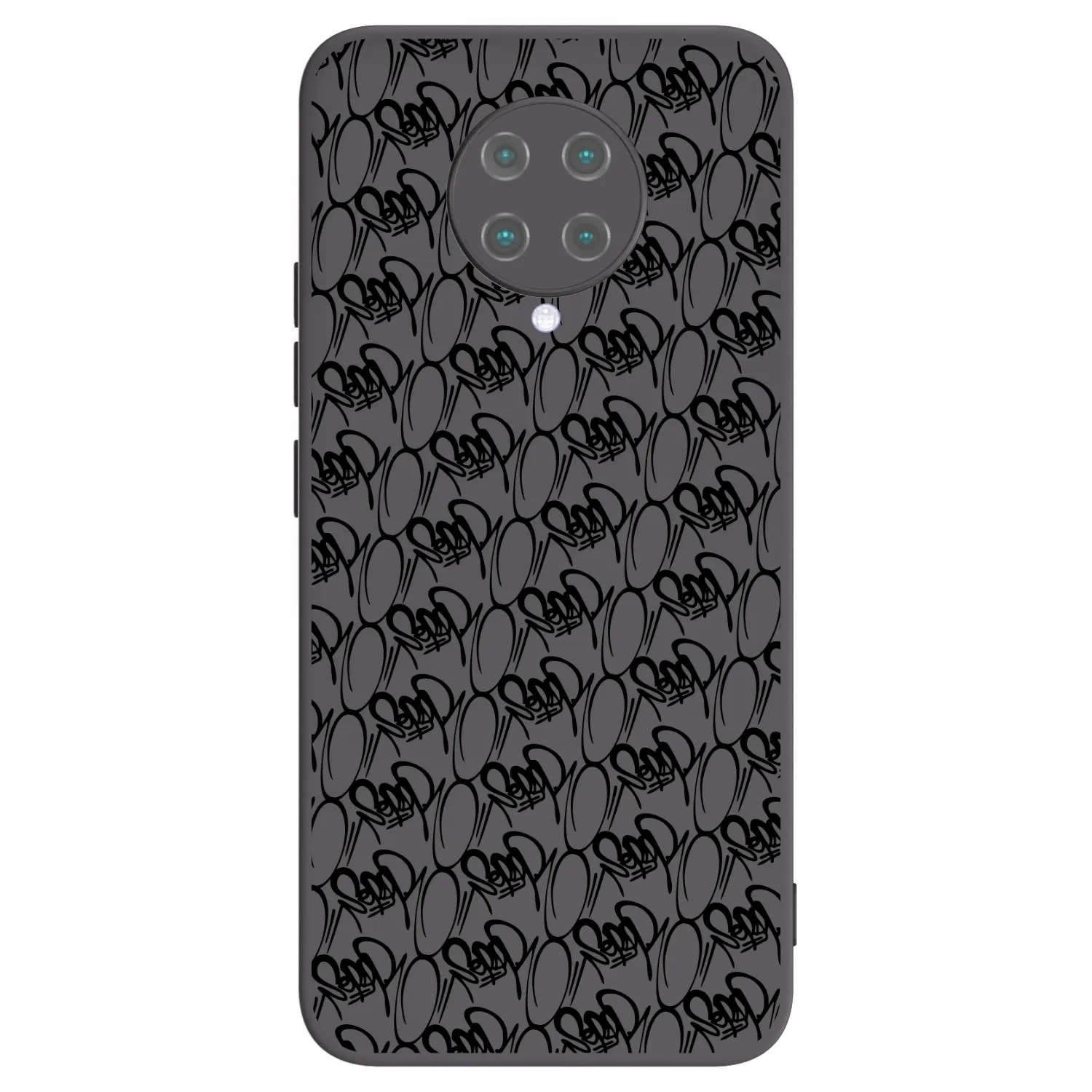 Picasee silikónový čierny obal pre Xiaomi Poco F2 Pro - Separ - Black On Black 2