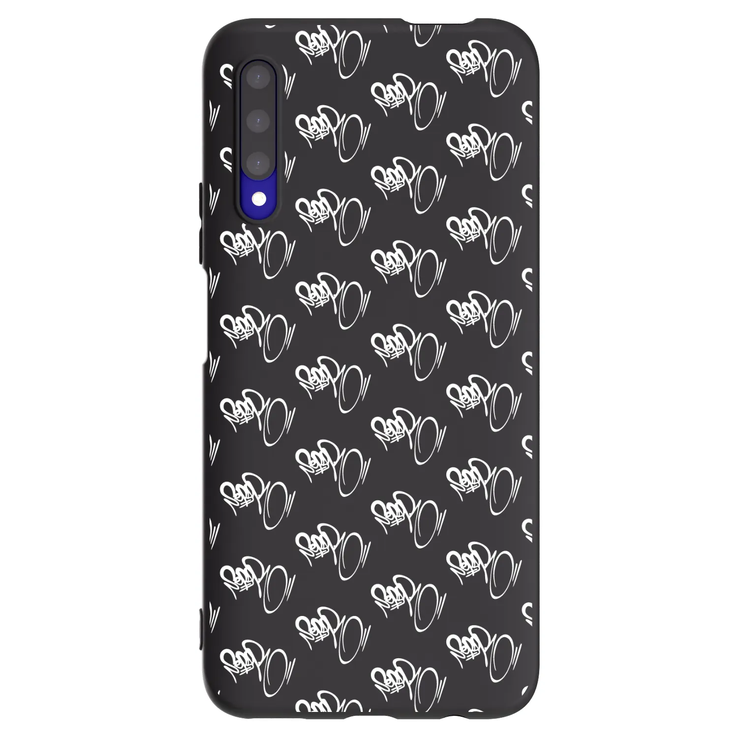 Picasee silikónový čierny obal pre Honor 9X Pro - Separ - White On Black