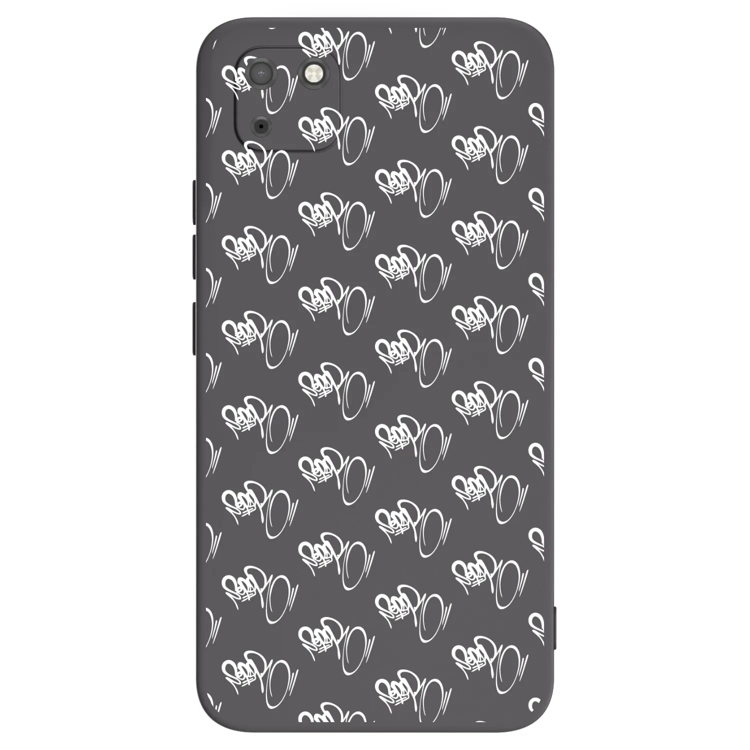 Picasee silikónový čierny obal pre Huawei Y5P - Separ - White On Black