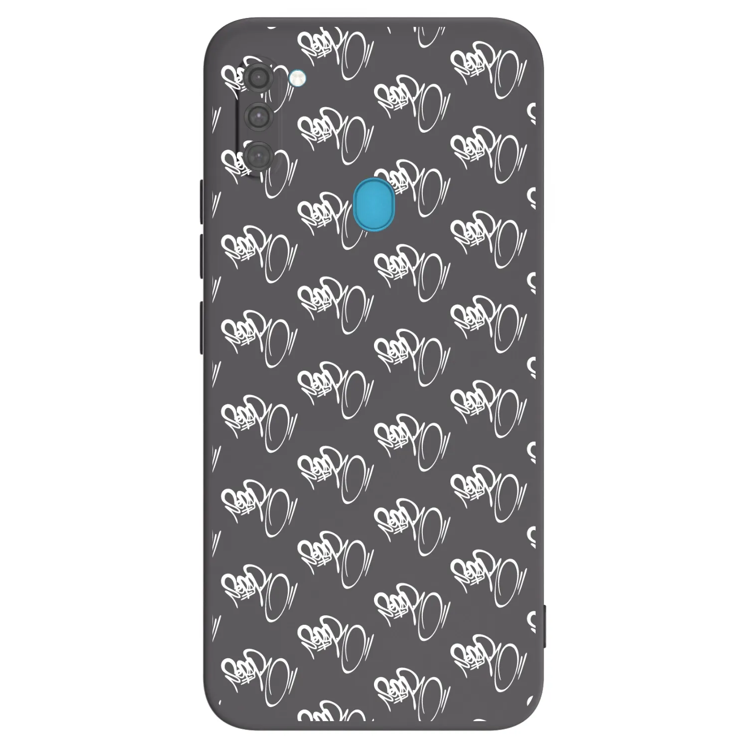 Picasee silikónový čierny obal pre Samsung Galaxy M11 - Separ - White On Black