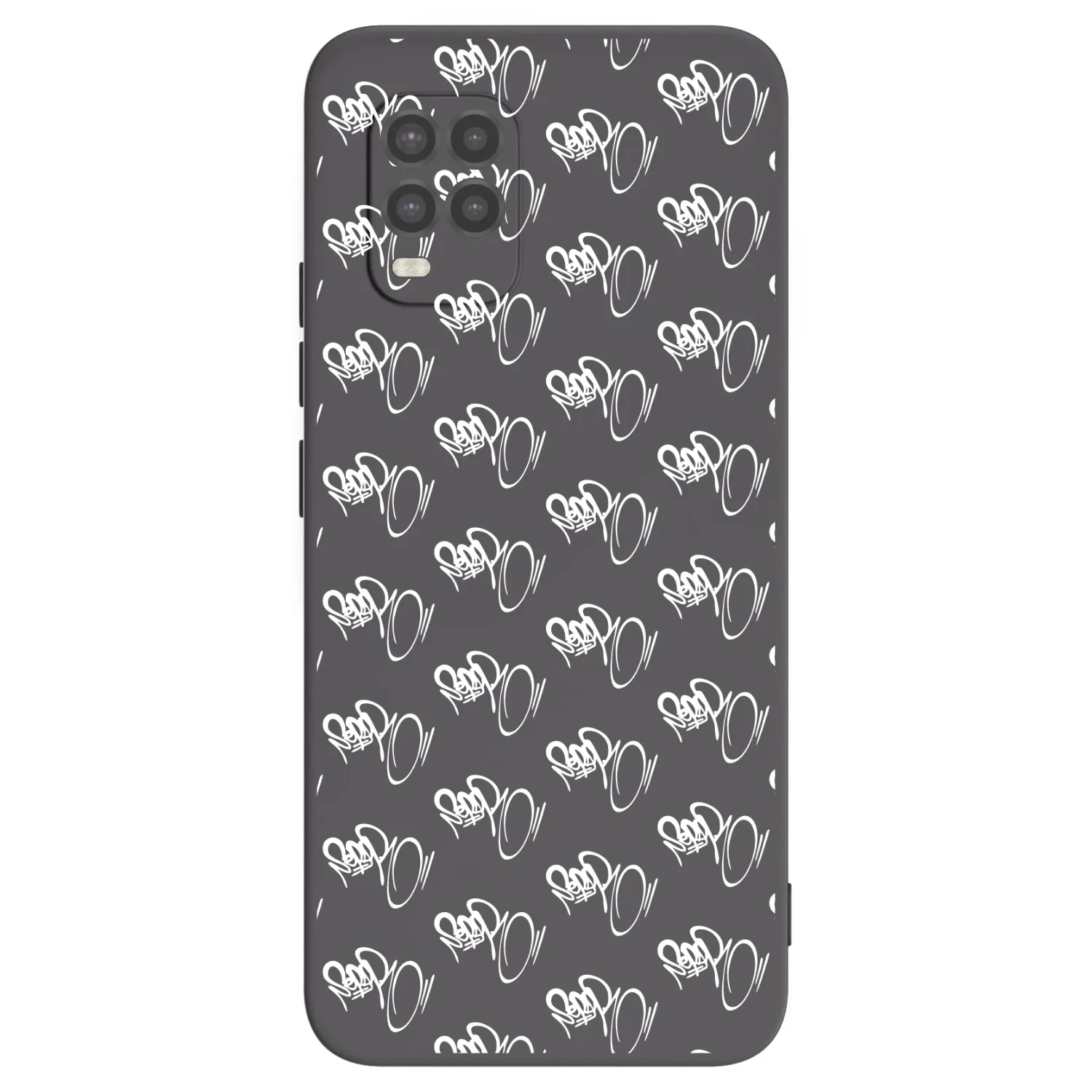 Picasee silikónový čierny obal pre Xiaomi Mi 10 Lite - Separ - White On Black