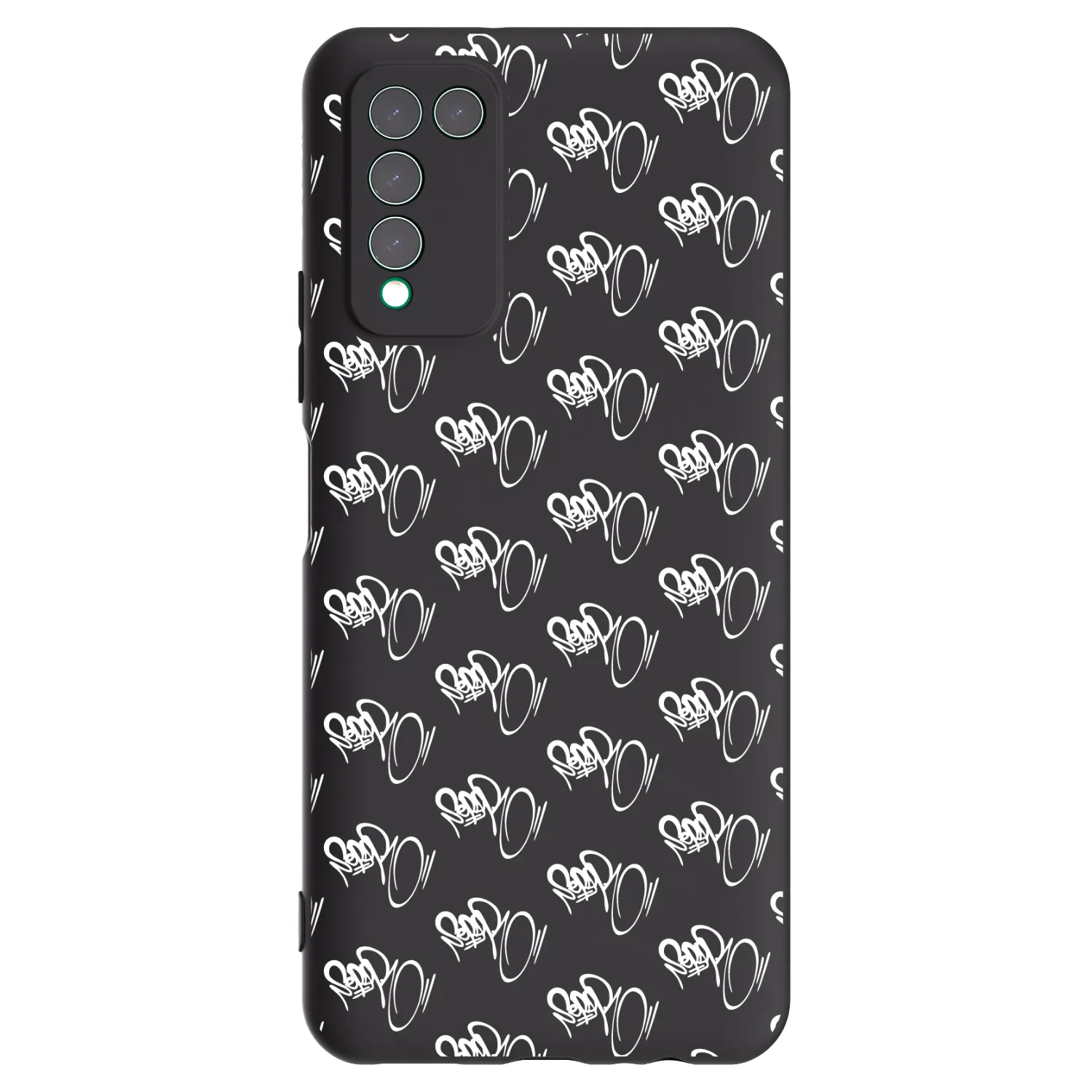 Picasee silikónový čierny obal pre Honor 10X Lite - Separ - White On Black