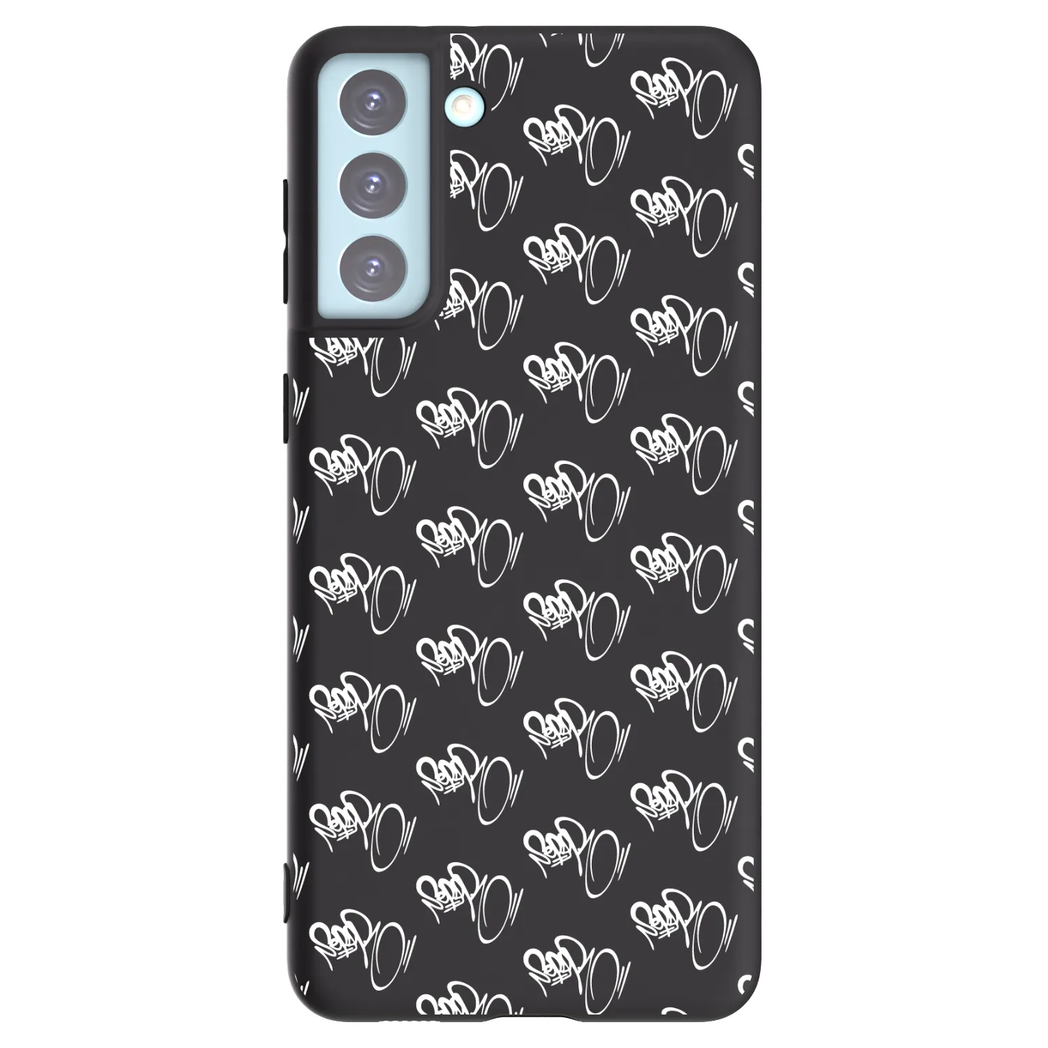 Picasee silikónový čierny obal pre Samsung Galaxy S21+ 5G G996F - Separ - White On Black