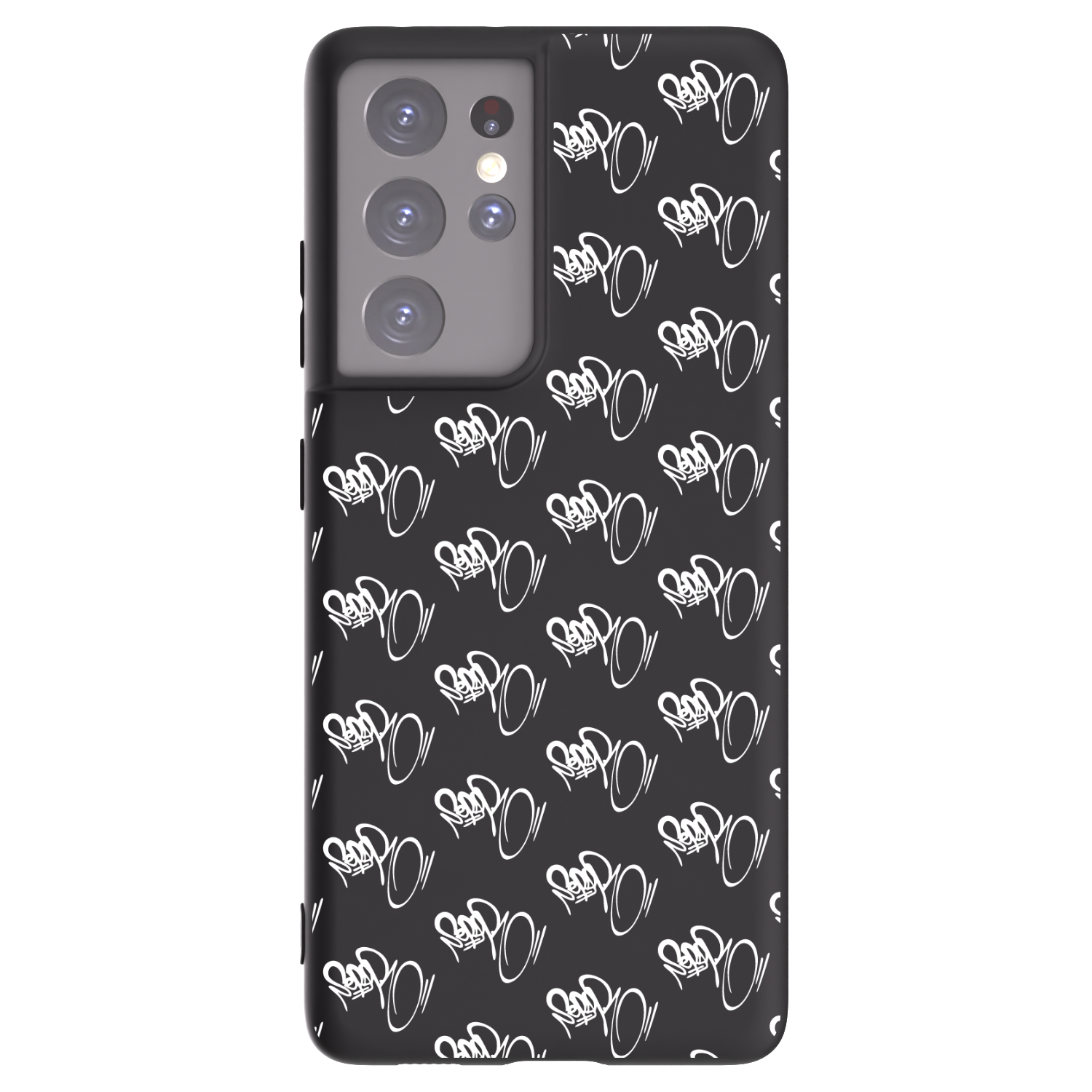 Picasee silikónový čierny obal pre Samsung Galaxy S21 Ultra 5G G998B - Separ - White On Black