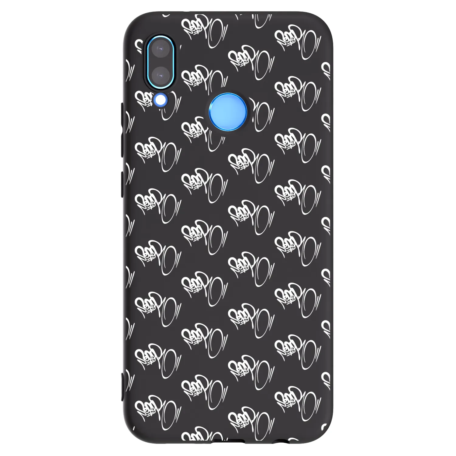 Picasee silikónový čierny obal pre Huawei P20 Lite - Separ - White On Black