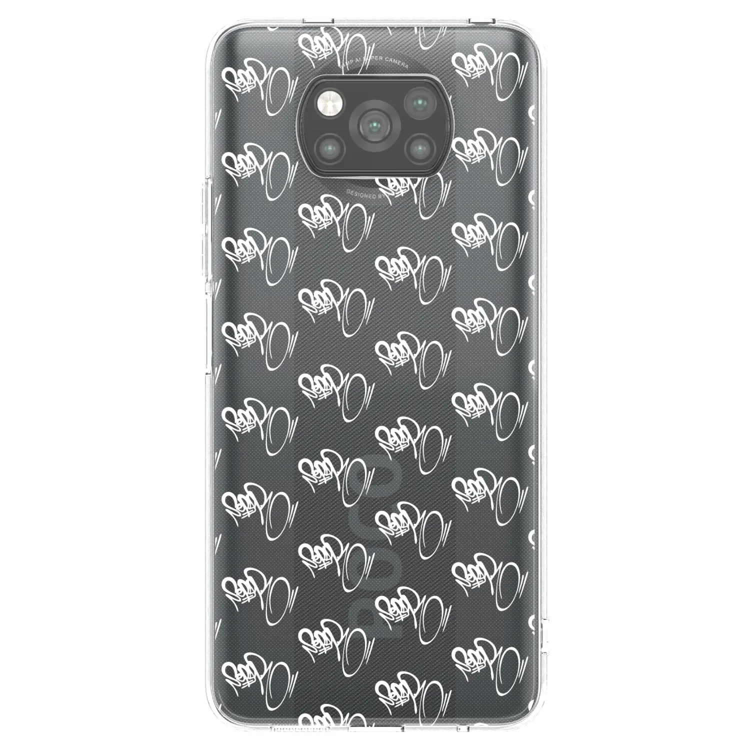 Picasee silikónový čierny obal pre Xiaomi Poco X3 Pro - Separ - White On Black
