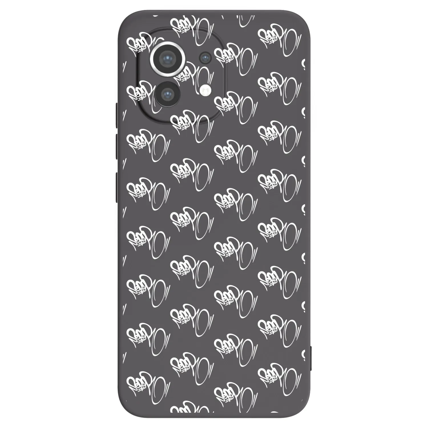 Picasee silikónový čierny obal pre Xiaomi Mi 11 - Separ - White On Black