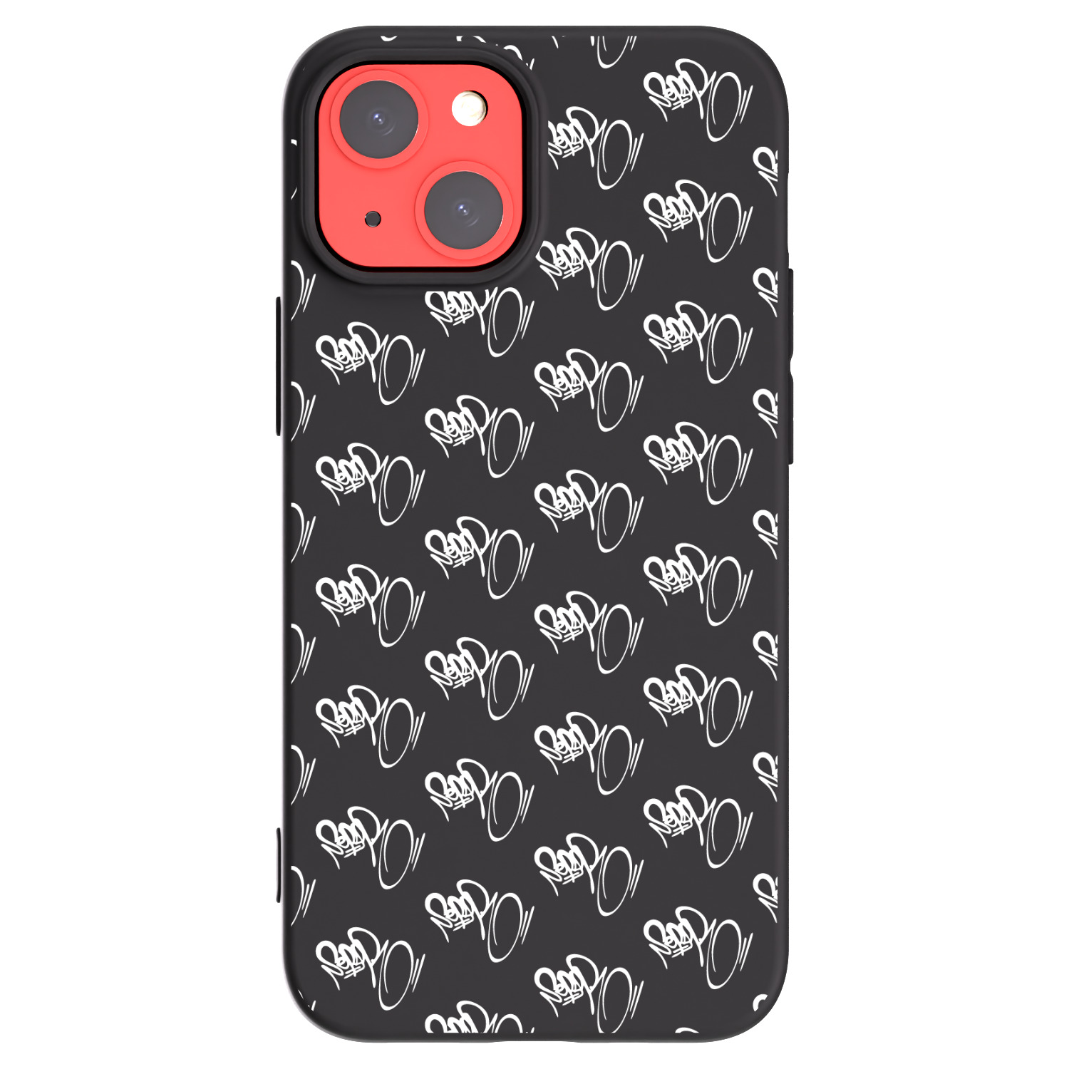 Picasee silikónový čierny obal pre Apple iPhone 13 mini - Separ - White On Black