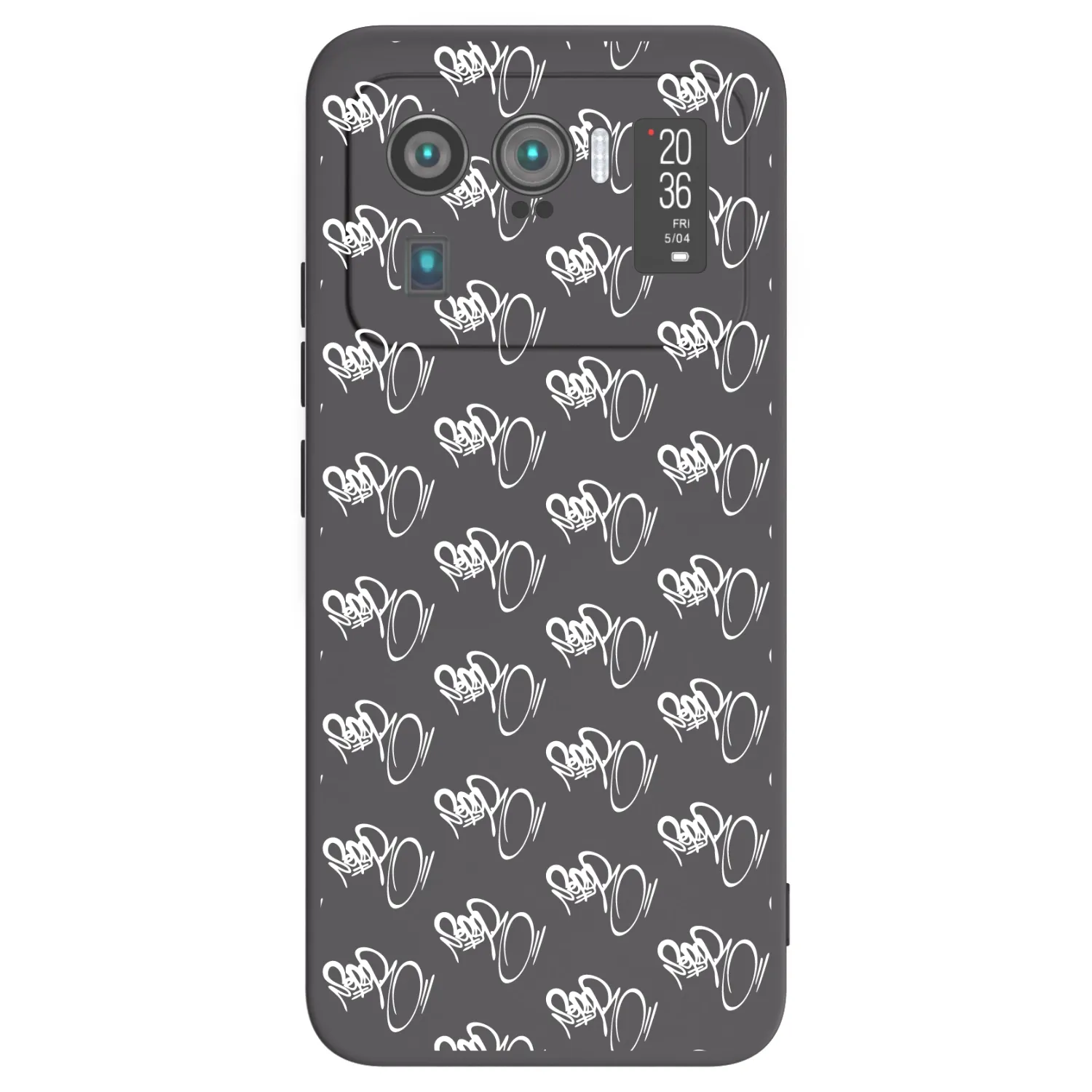 Picasee silikónový čierny obal pre Xiaomi Mi 11 Ultra - Separ - White On Black