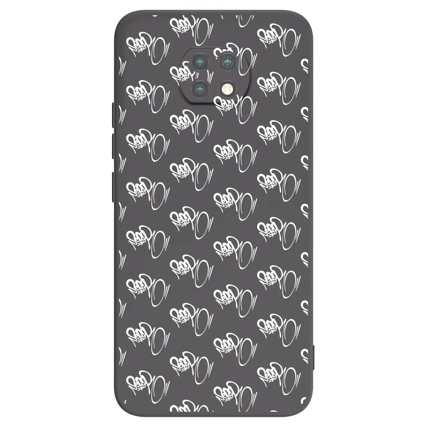 Picasee silikónový čierny obal pre Xiaomi Redmi Note 9T - Separ - White On Black