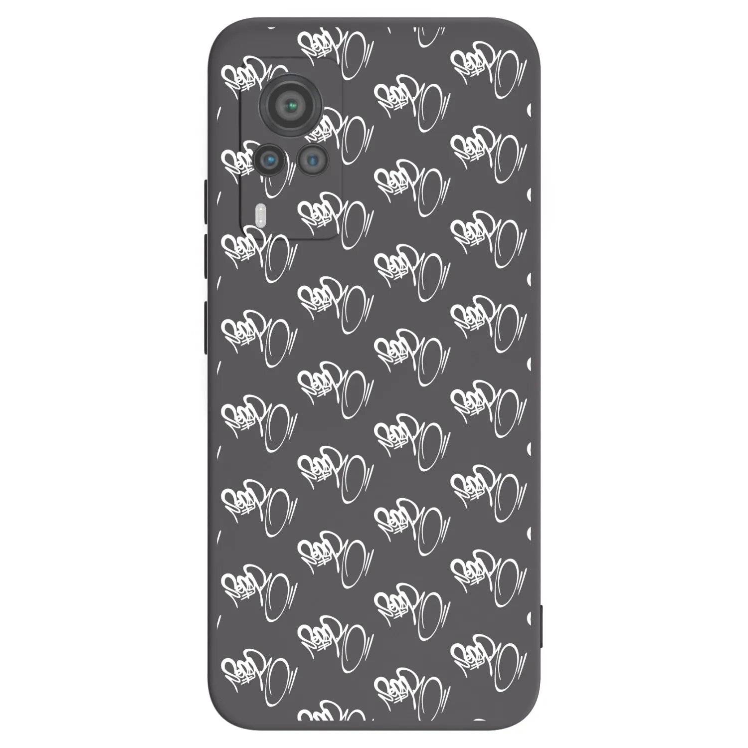 Picasee silikónový čierny obal pre Vivo X60 Pro 5G - Separ - White On Black