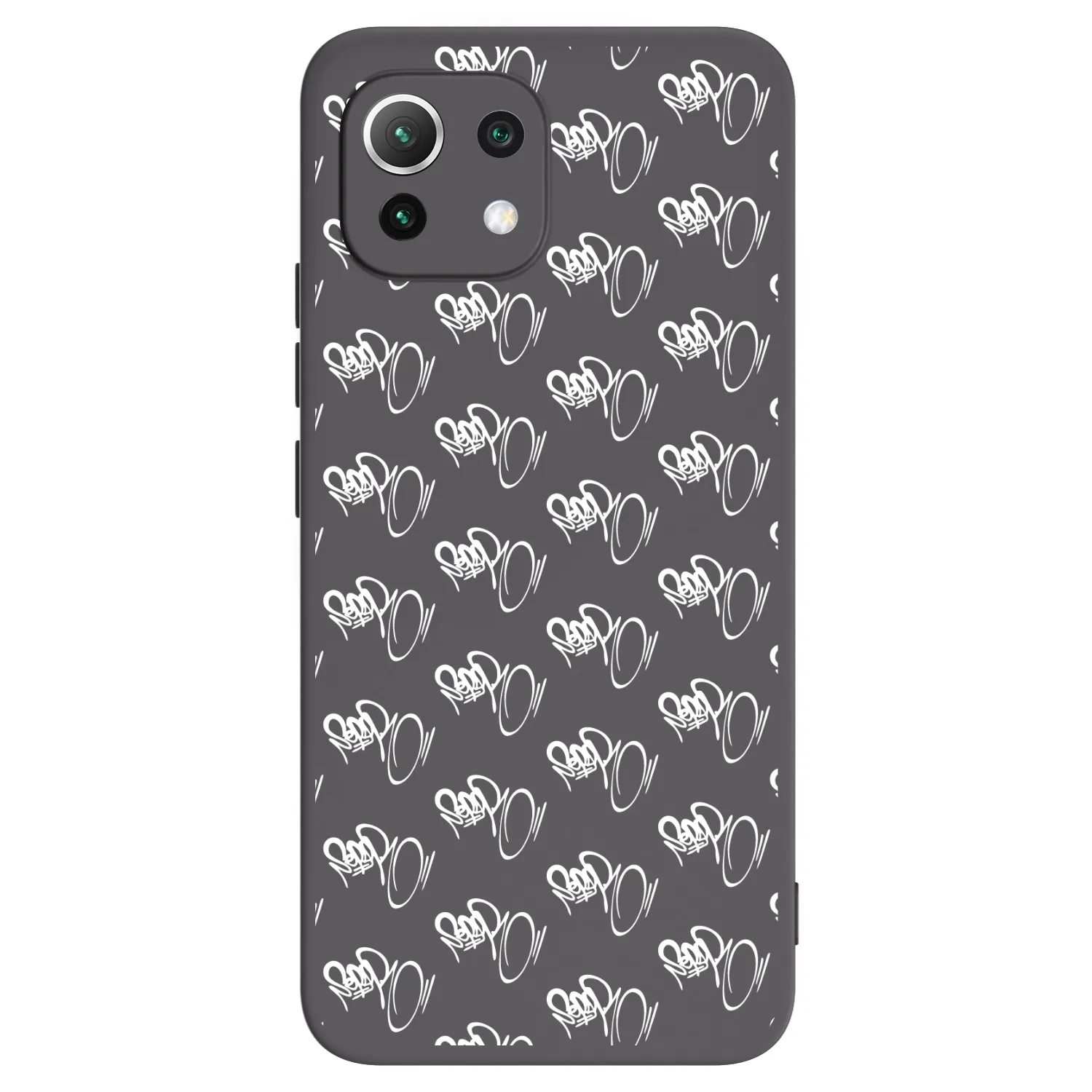 Picasee silikónový čierny obal pre Xiaomi 11 Lite 5G NE - Separ - White On Black