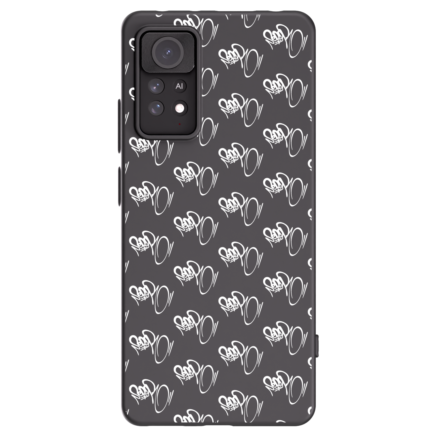 Picasee silikónový čierny obal pre Xiaomi Redmi Note 11 Pro - Separ - White On Black