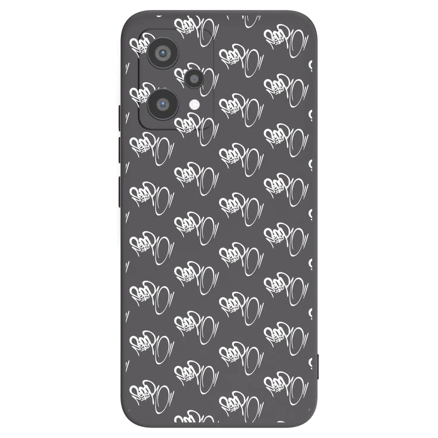 Picasee silikónový čierny obal pre Realme 9 Pro 5G - Separ - White On Black