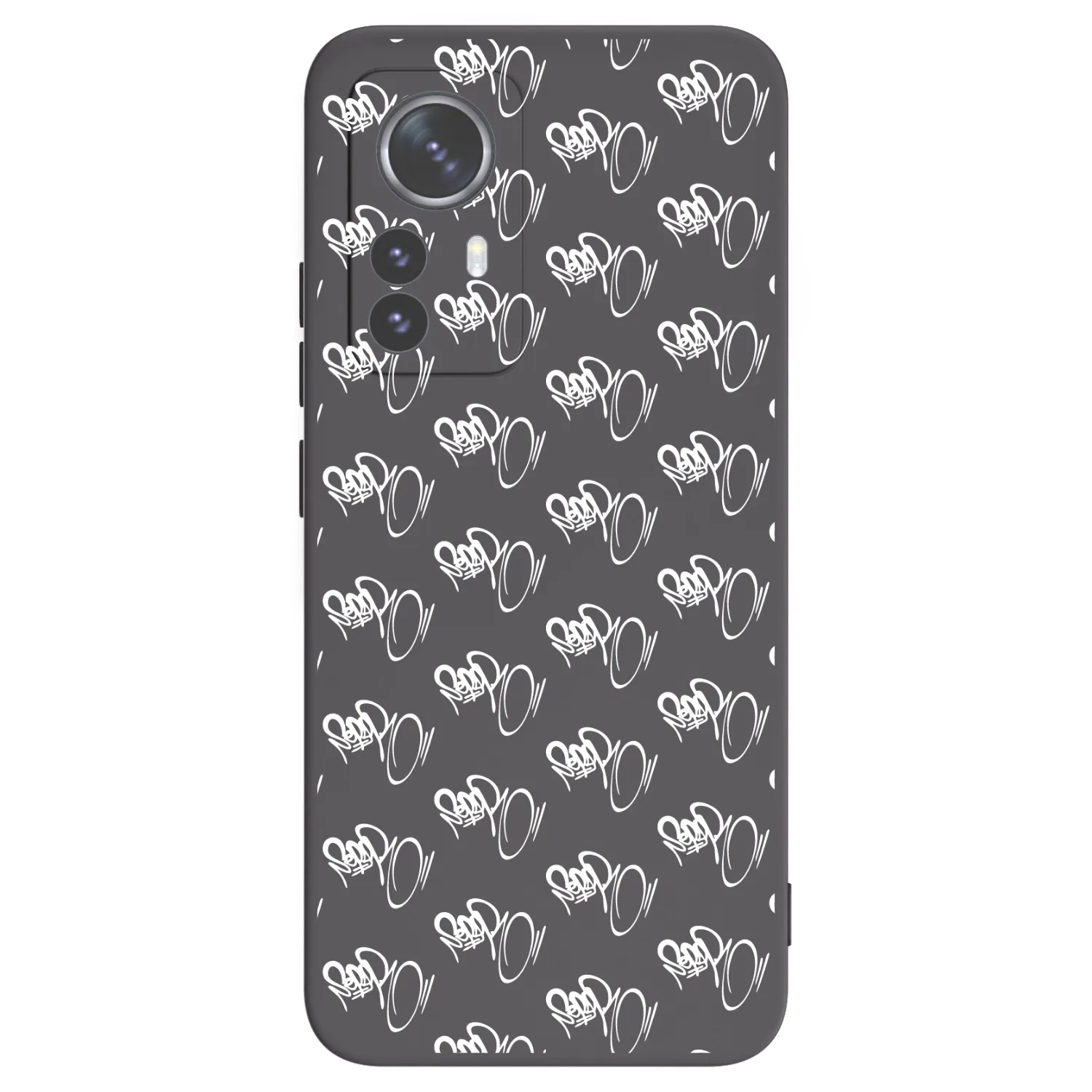 Picasee silikónový čierny obal pre Xiaomi 12 Pro - Separ - White On Black