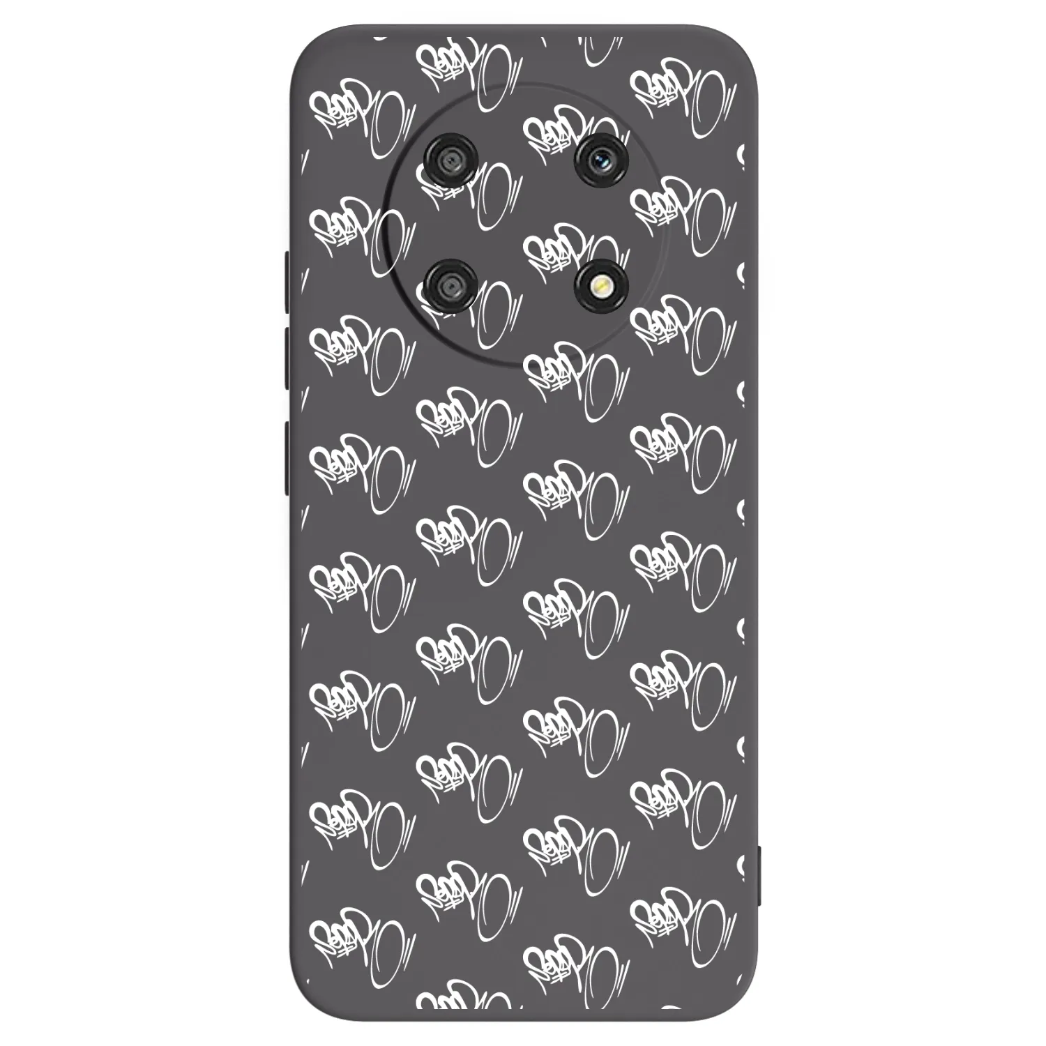 Picasee silikónový čierny obal pre Honor Magic4 Lite 5G - Separ - White On Black
