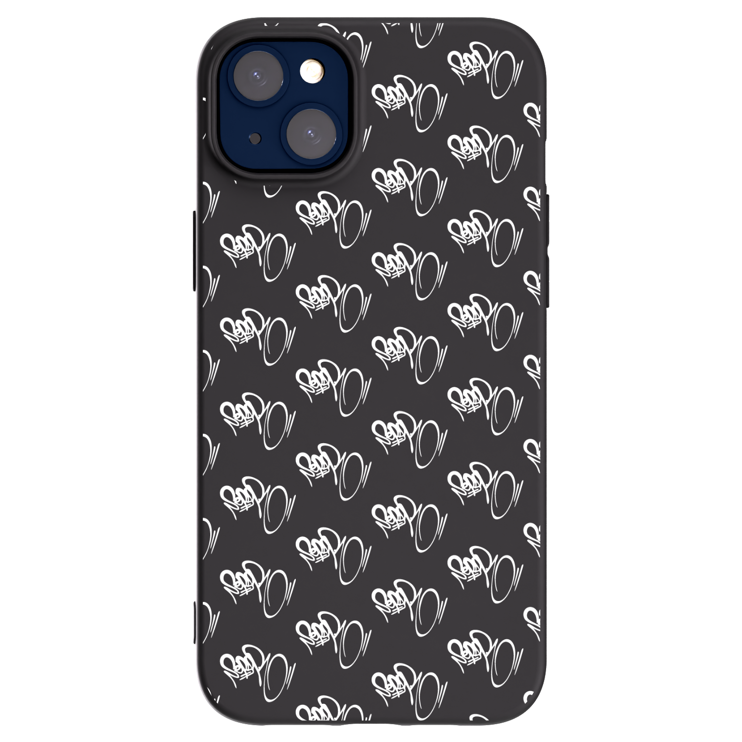 Picasee silikónový čierny obal pre Apple iPhone 14 Plus - Separ - White On Black