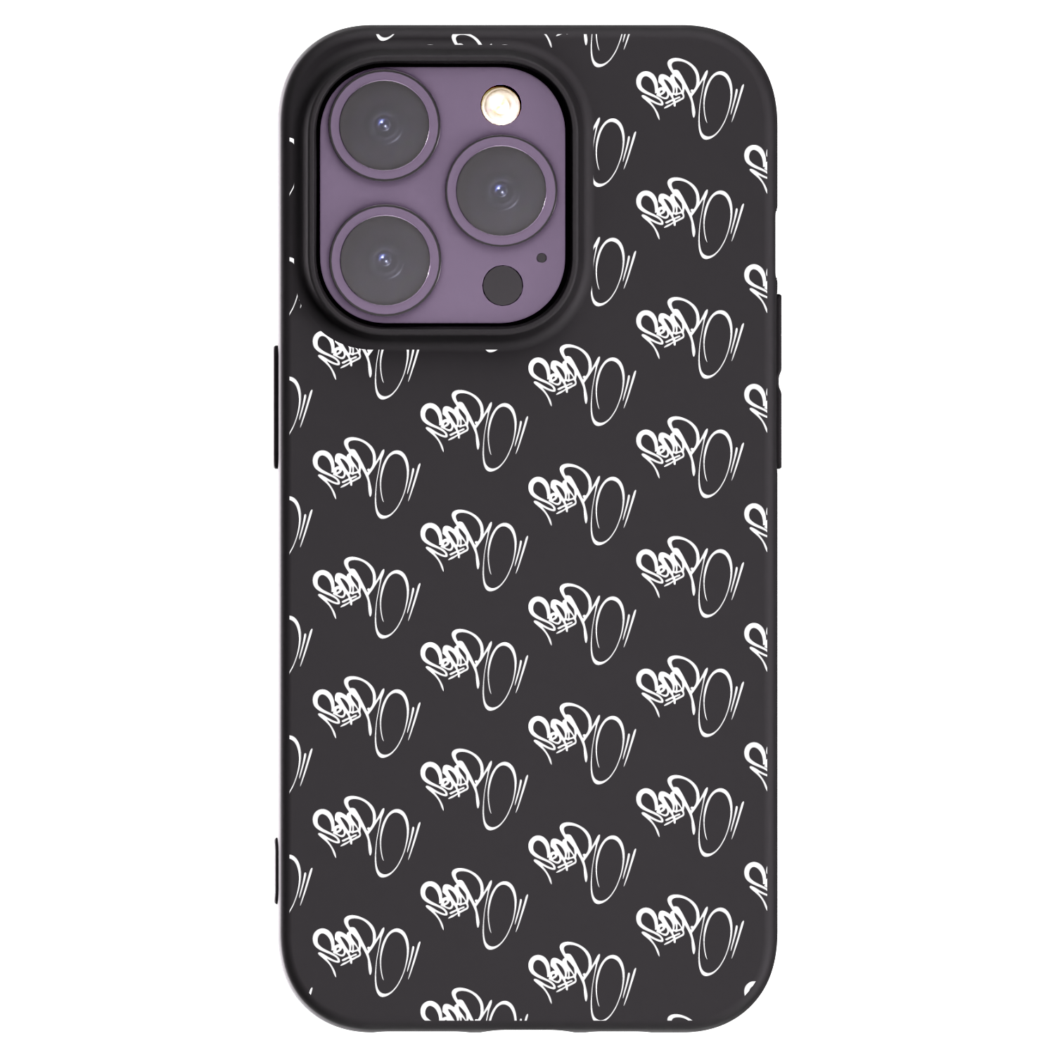 Picasee silikónový čierny obal pre Apple iPhone 14 Pro - Separ - White On Black