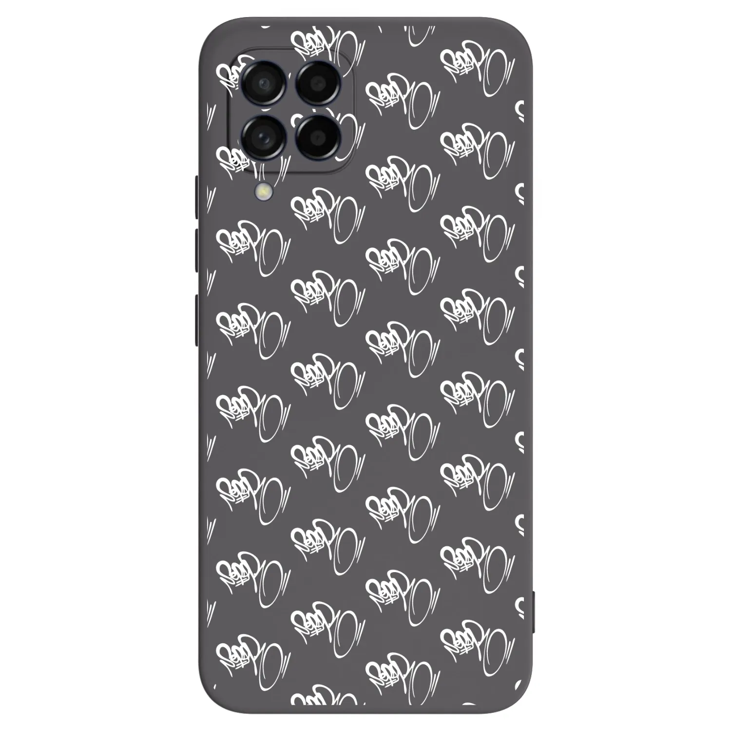 Picasee silikónový čierny obal pre Samsung Galaxy M53 5G - Separ - White On Black