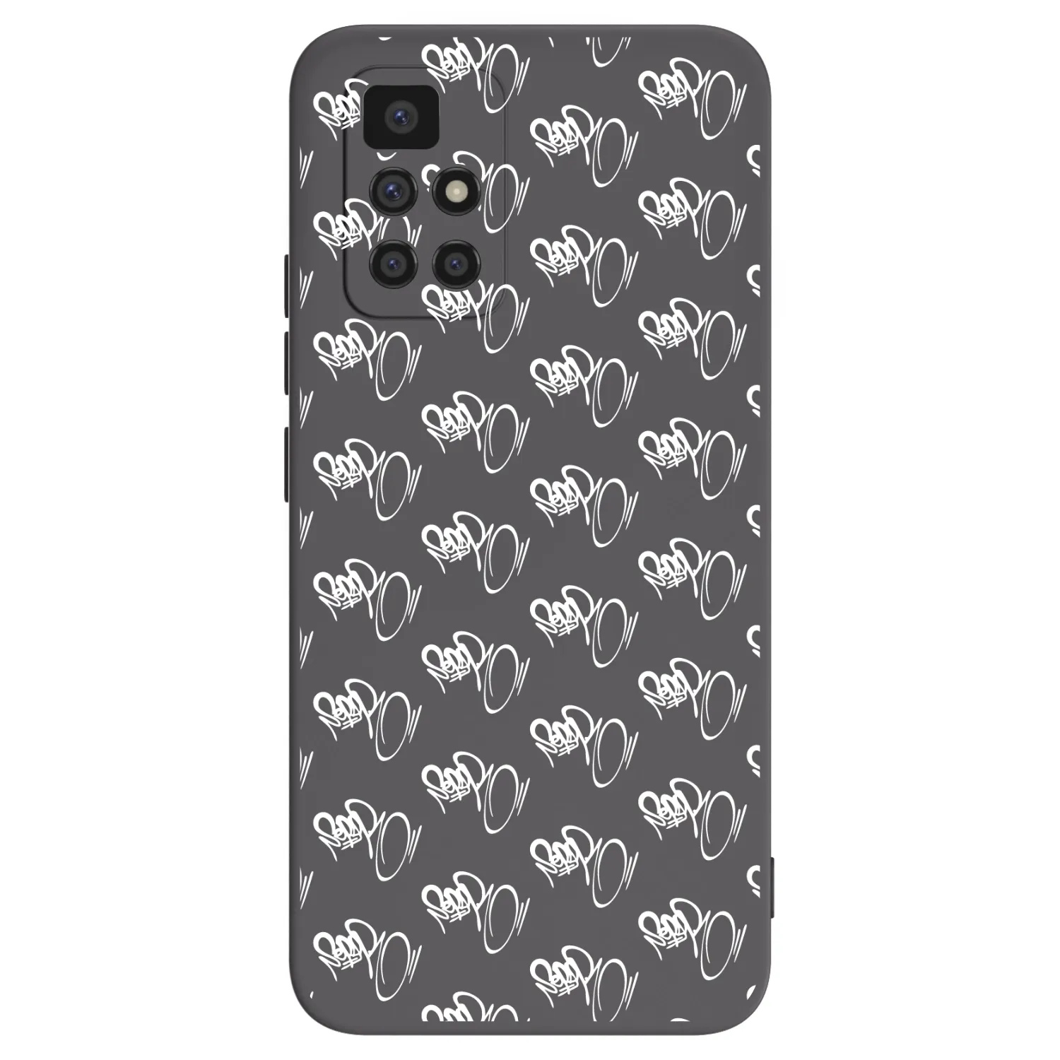 Picasee silikónový čierny obal pre Xiaomi Redmi 10 (2022) - Separ - White On Black