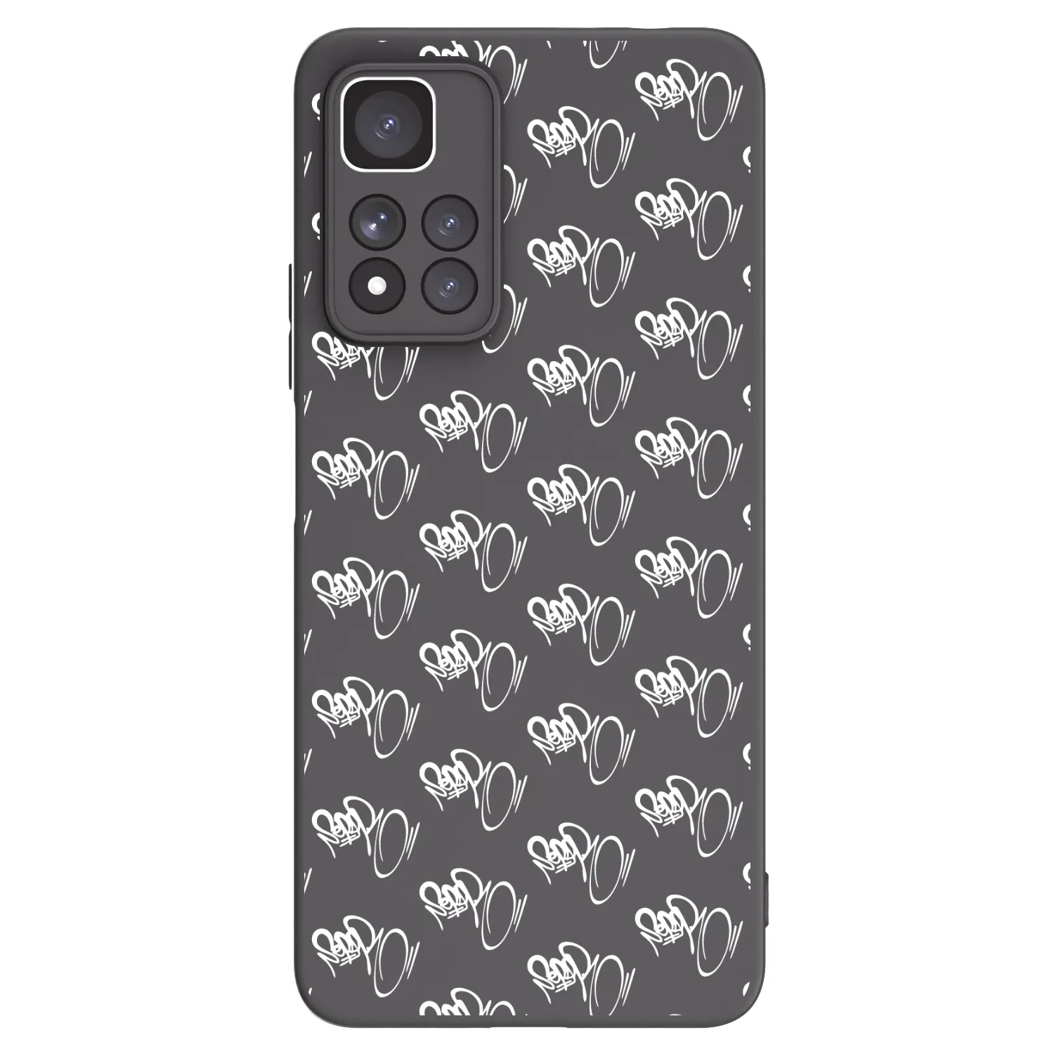 Picasee silikónový čierny obal pre Xiaomi Redmi Note 11 Pro+ 5G - Separ - White On Black