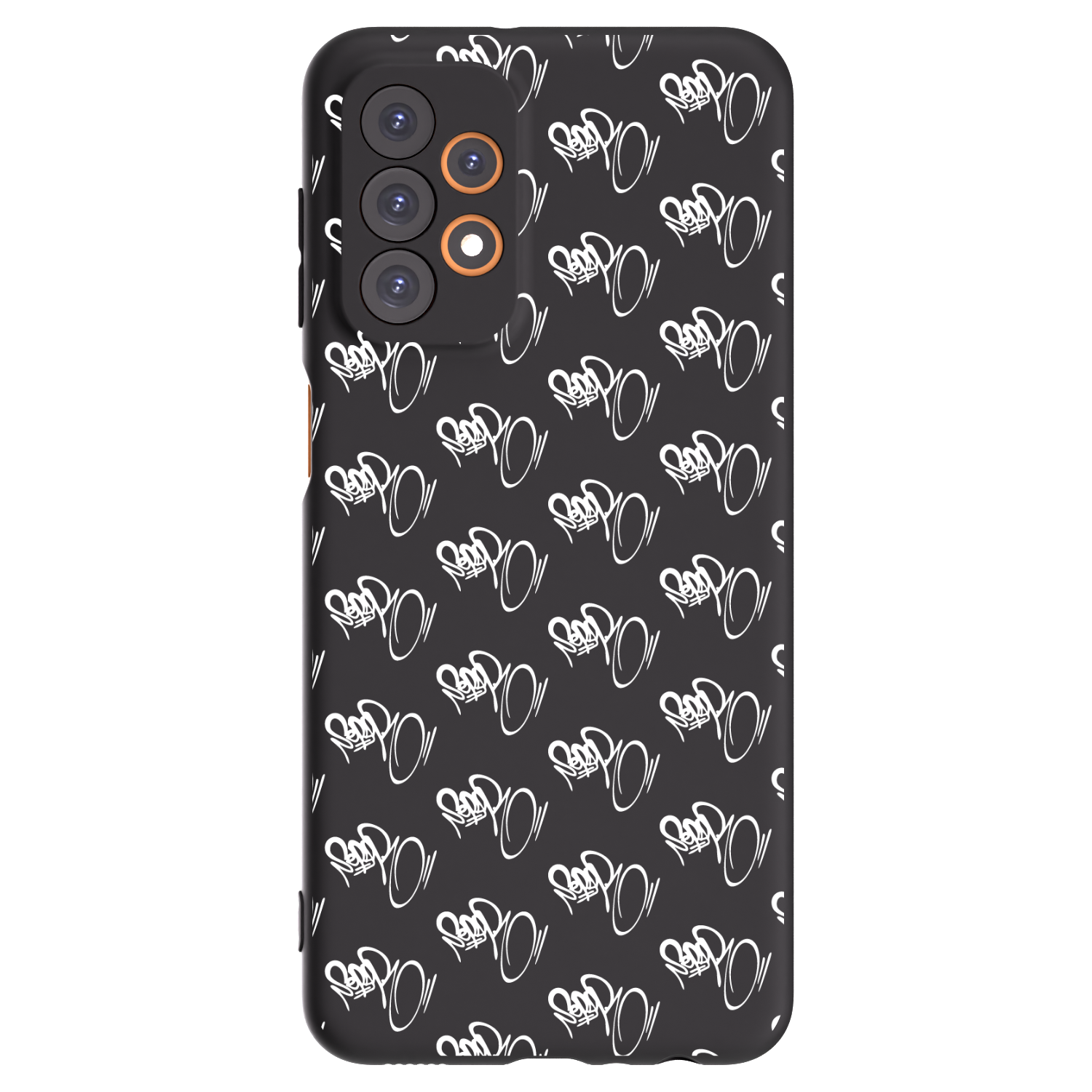 Picasee silikónový čierny obal pre Samsung Galaxy A23 A235F 4G - Separ - White On Black