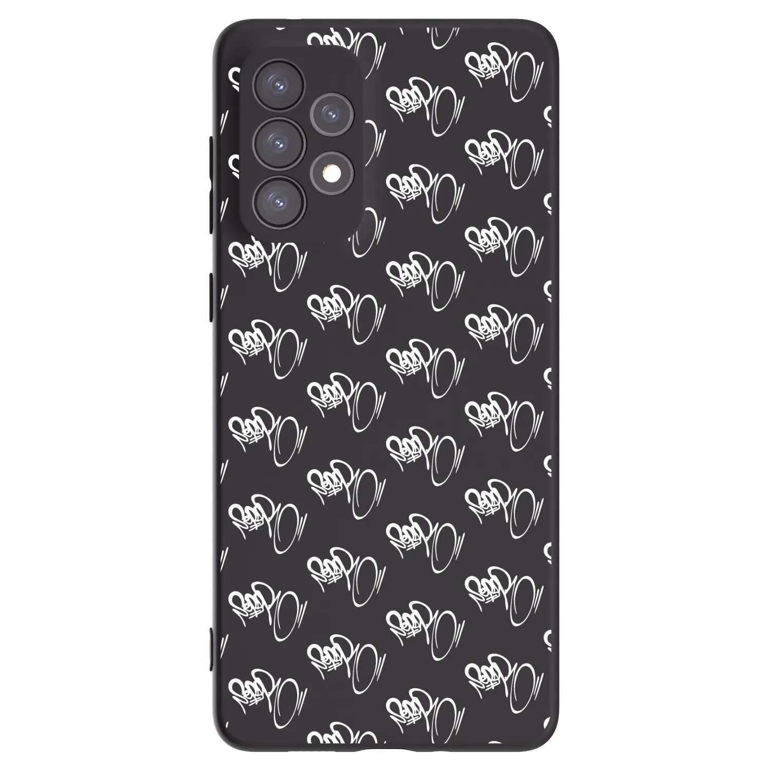 Picasee silikónový čierny obal pre Samsung Galaxy A73 5G - Separ - White On Black