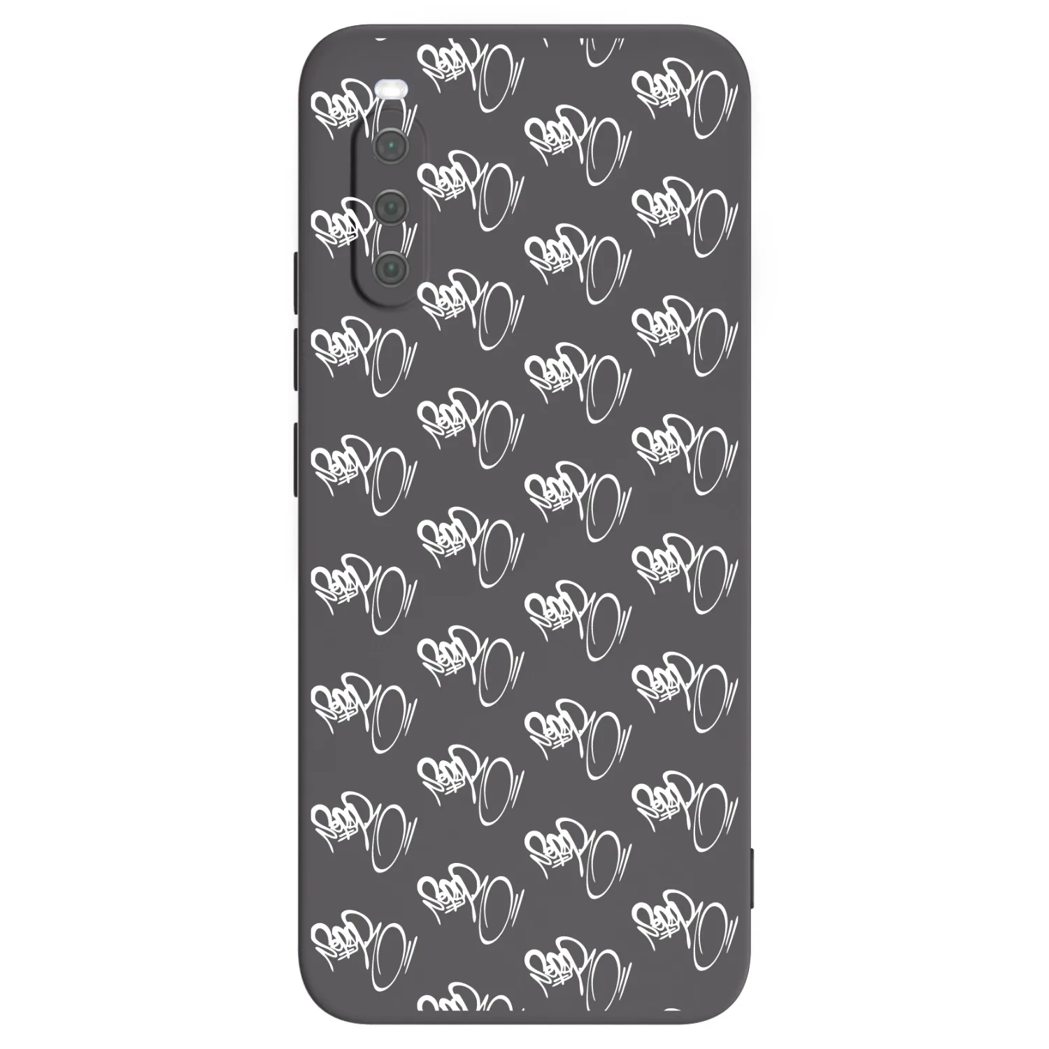 Picasee silikónový čierny obal pre Sony Xperia 10 III - Separ - White On Black