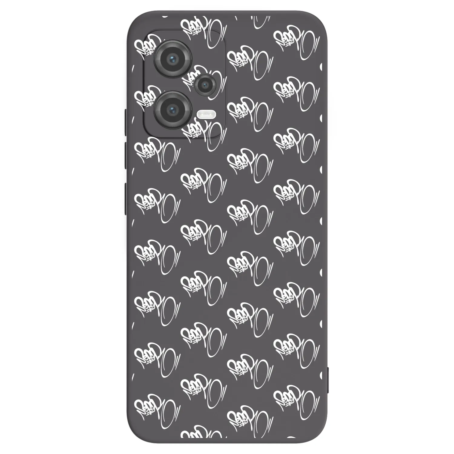 Picasee silikónový čierny obal pre Xiaomi Poco X5 - Separ - White On Black