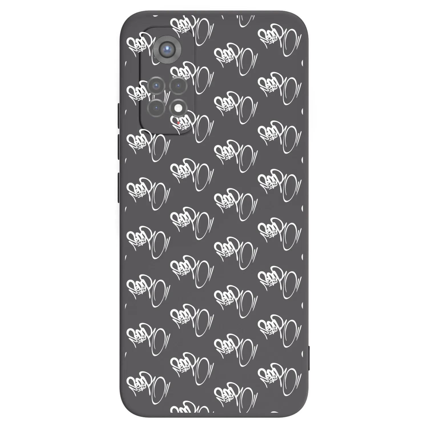 Picasee silikónový čierny obal pre Xiaomi Redmi Note 11S 5G - Separ - White On Black