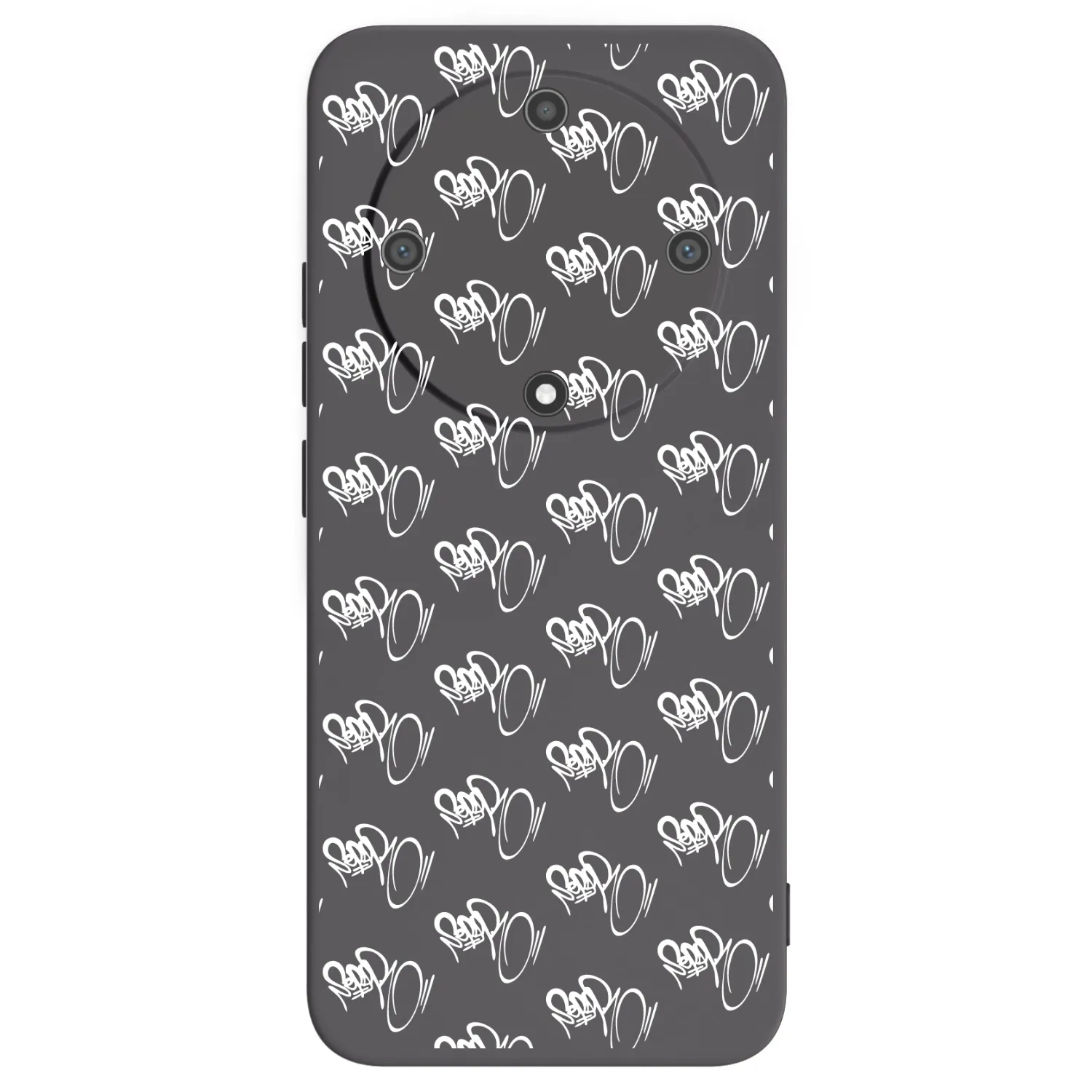 Picasee silikónový čierny obal pre Honor Magic5 Lite 5G - Separ - White On Black