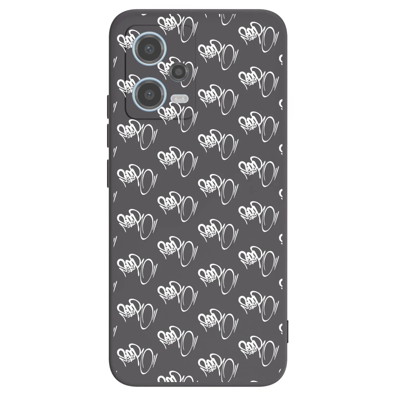 Picasee silikónový čierny obal pre Xiaomi Redmi Note 12 5G - Separ - White On Black