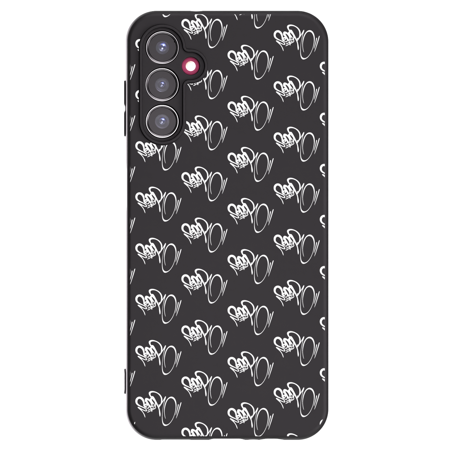 Picasee silikónový čierny obal pre Samsung Galaxy A14 4G A145R - Separ - White On Black