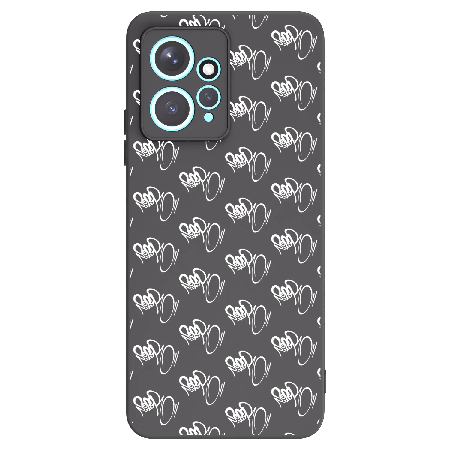 Picasee silikónový čierny obal pre Xiaomi Redmi Note 12 4G - Separ - White On Black